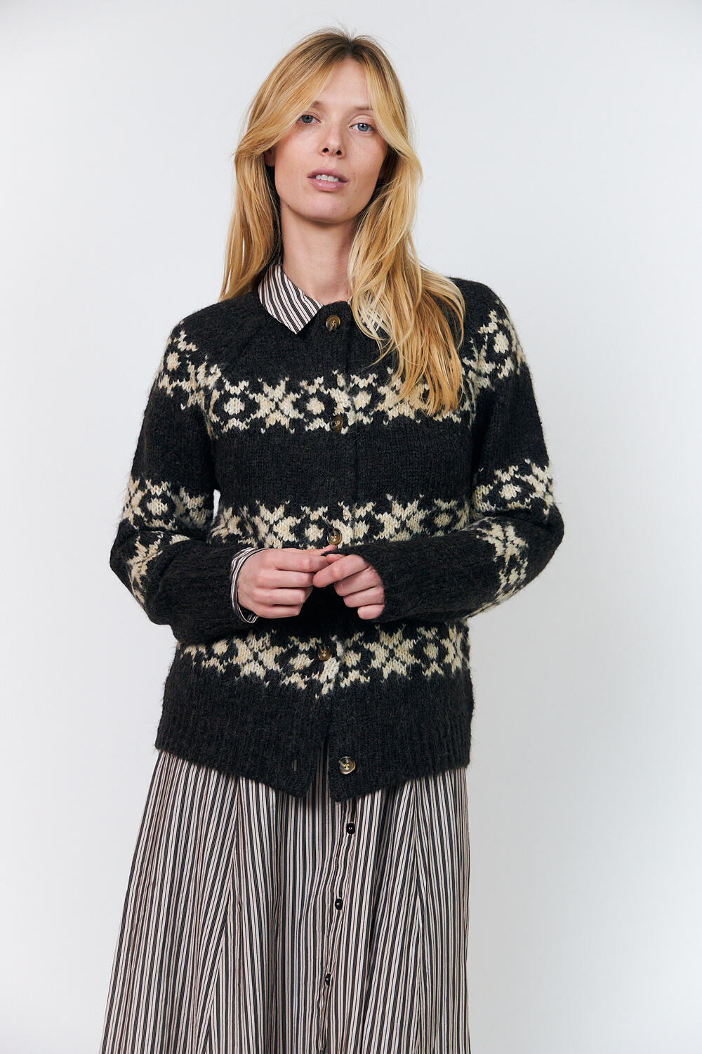 PadovaLL cardigan - 87 Dark Mokka