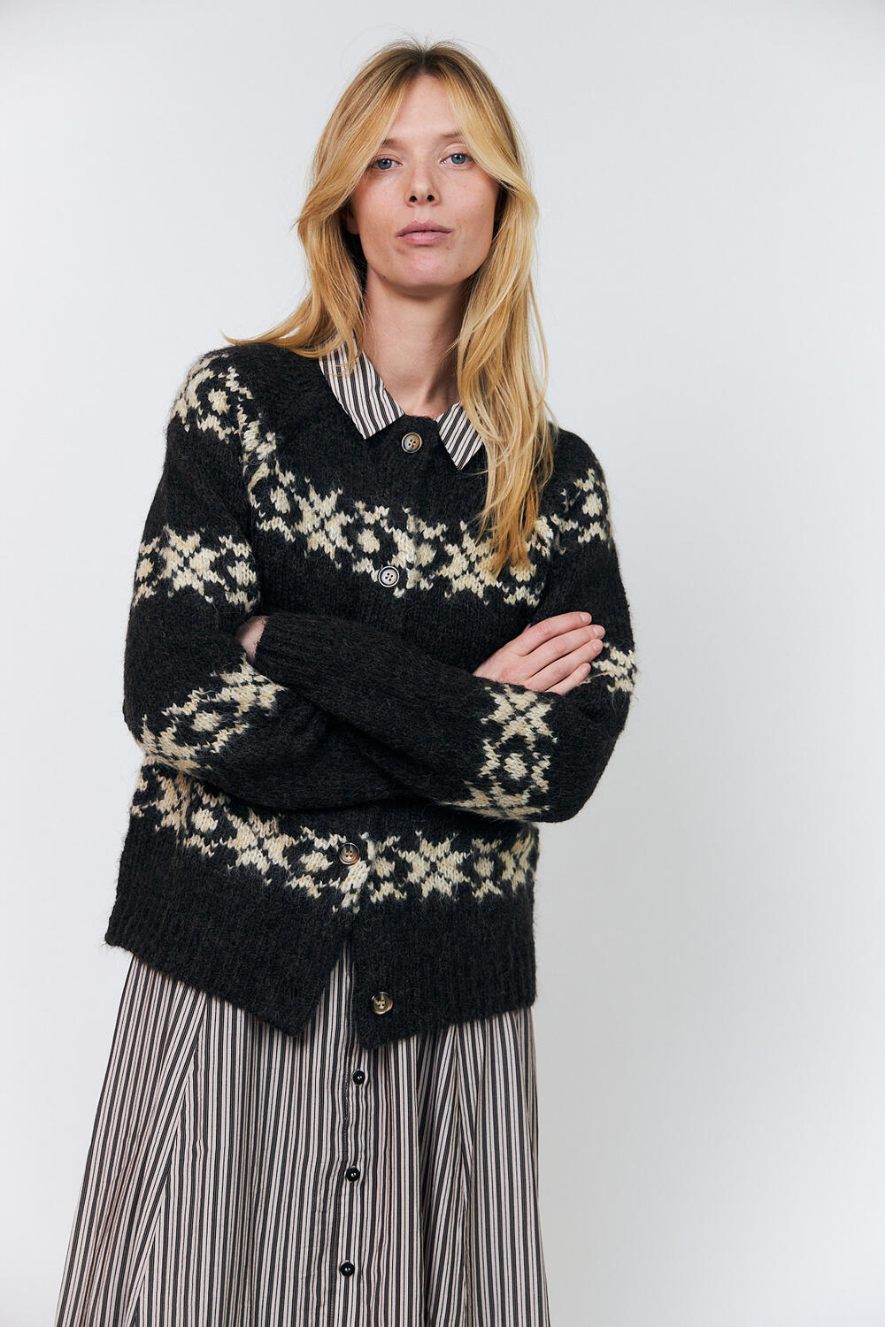 PadovaLL cardigan - 87 Dark Mokka