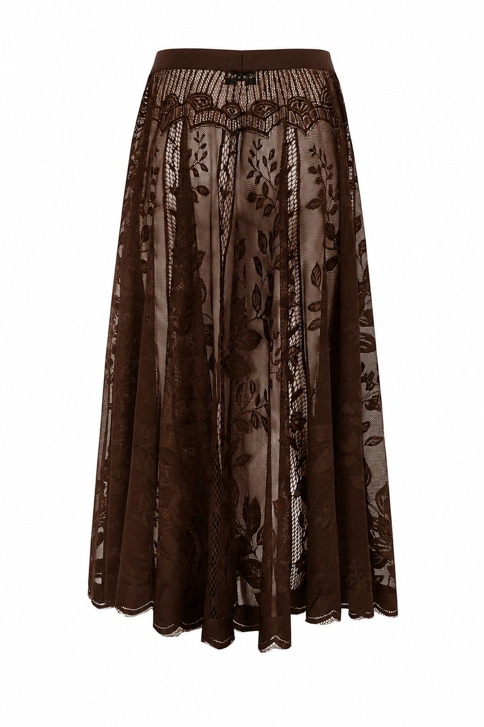 CollinsLL midi nederdel - 87 Dark Mokka