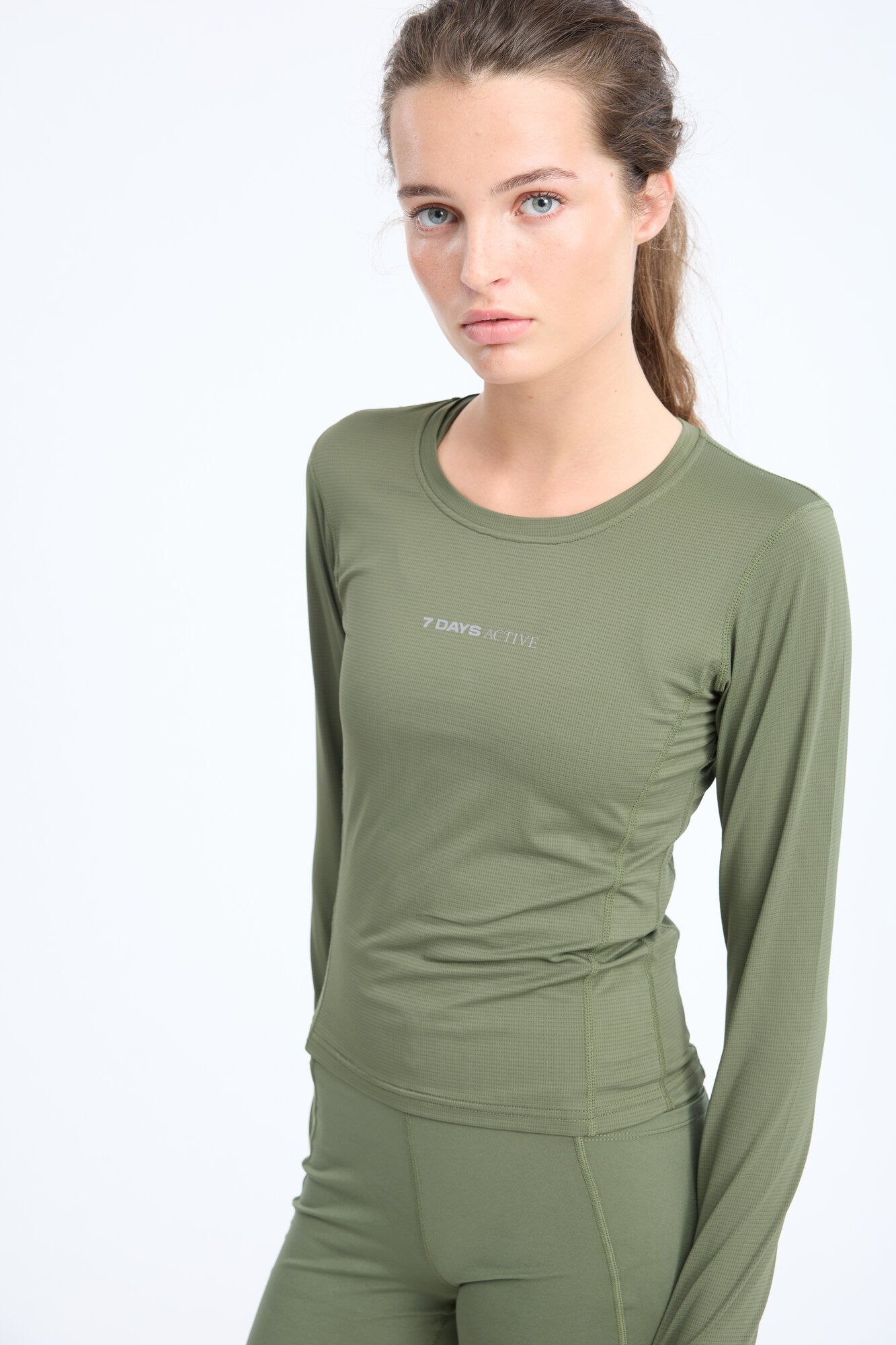 Body W Performance træningsbluse – Dark Olive