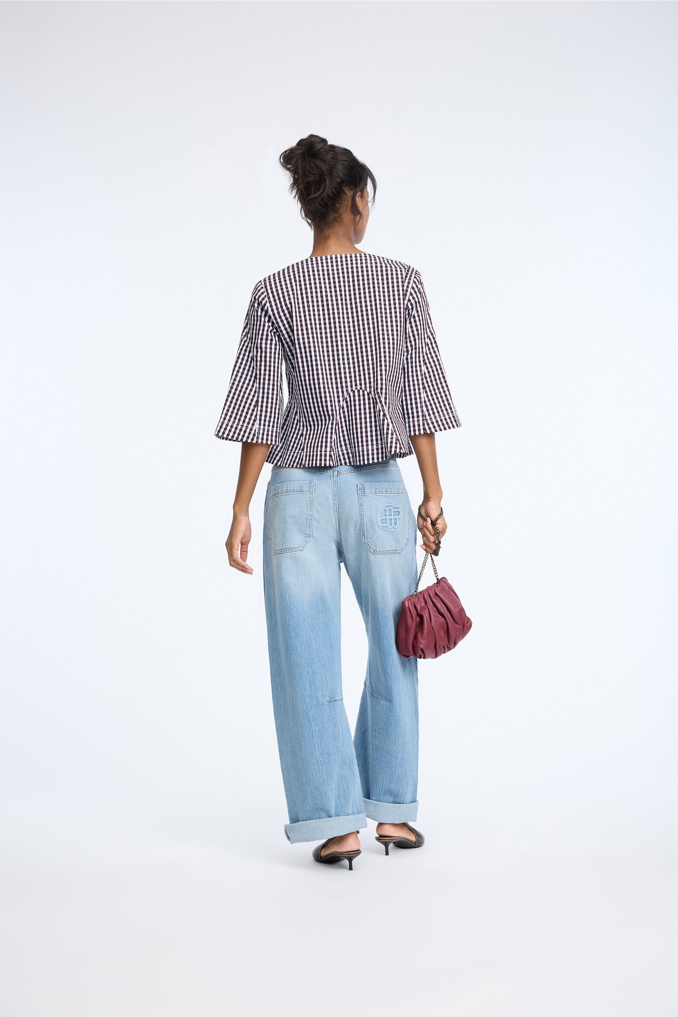 Capri bluse – Plum