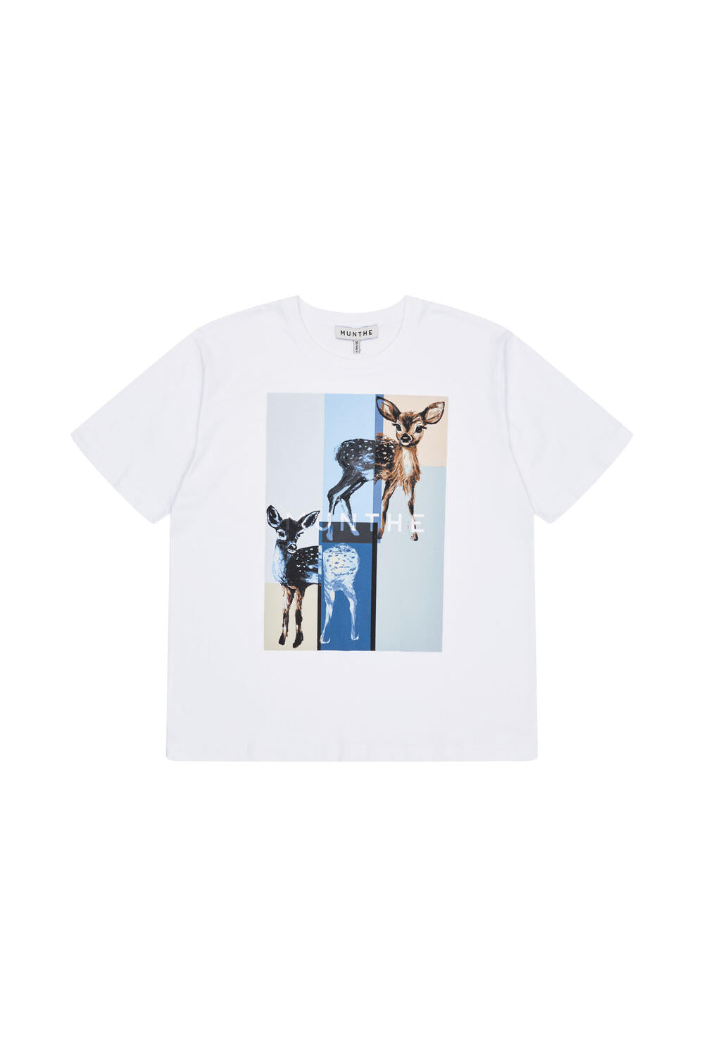 Chanice t-shirt med tryk – White