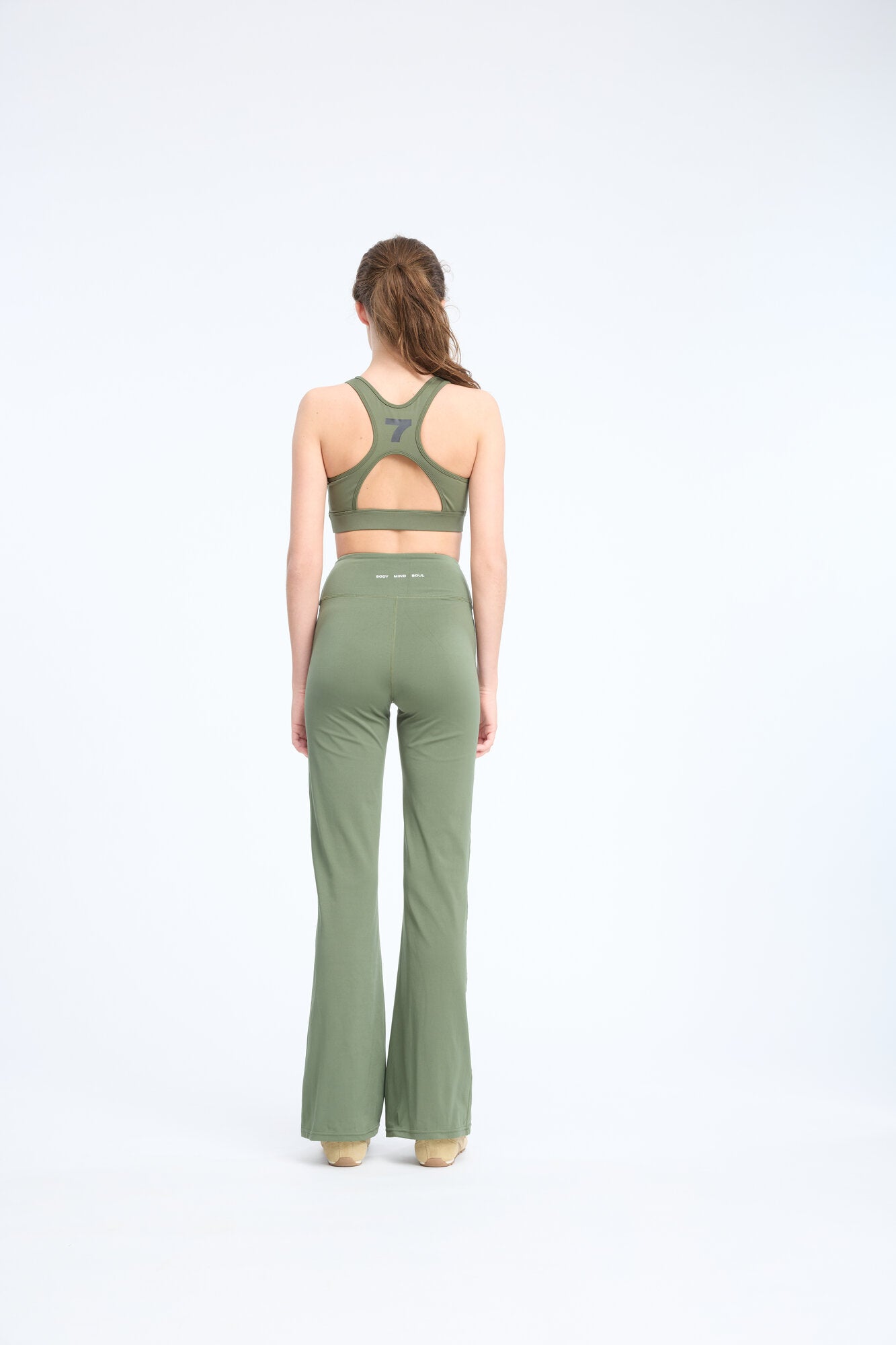 Body W Bootcut tights – Dark Olive
