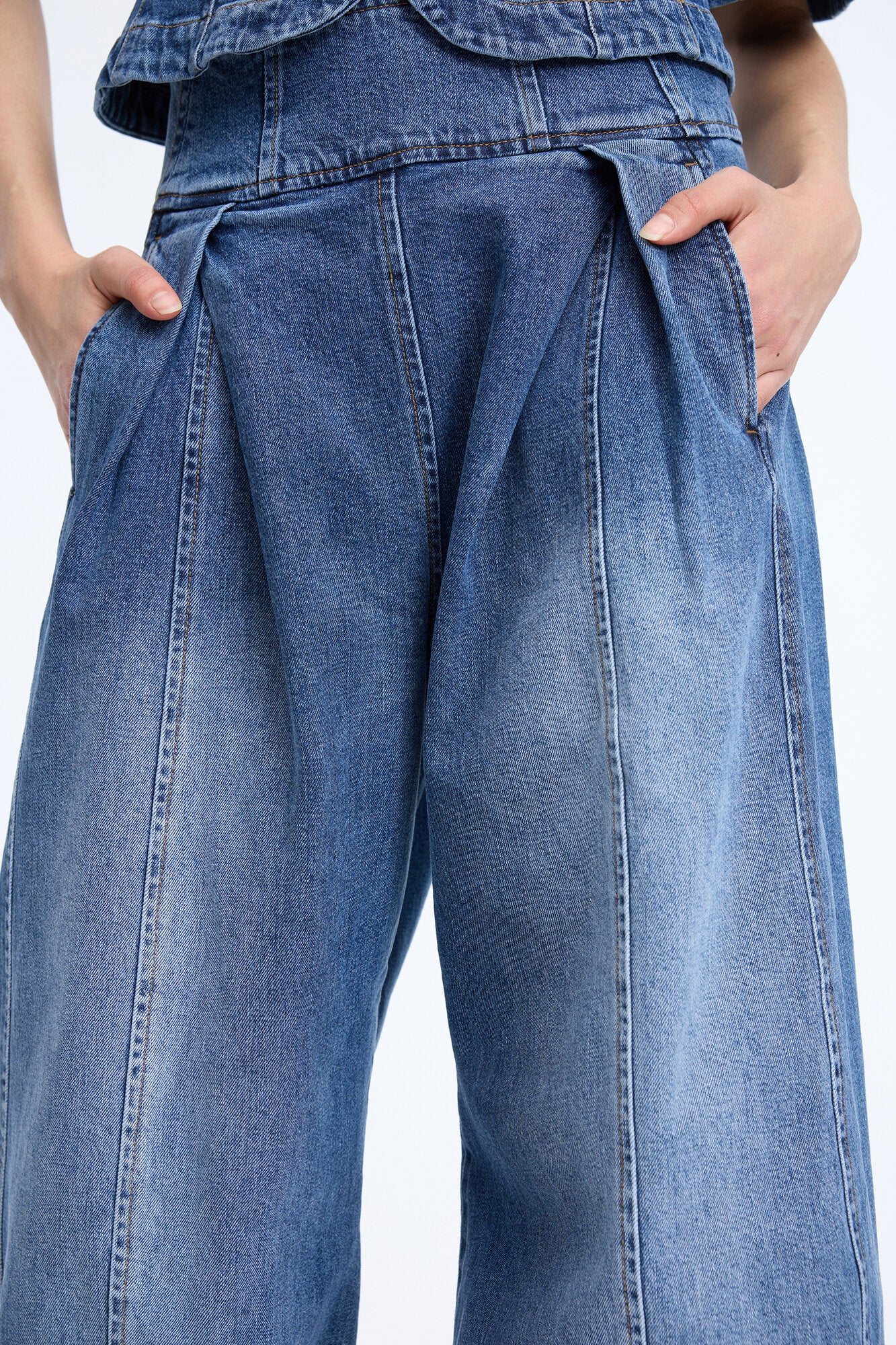 Coralyne barrel jeans – Blue