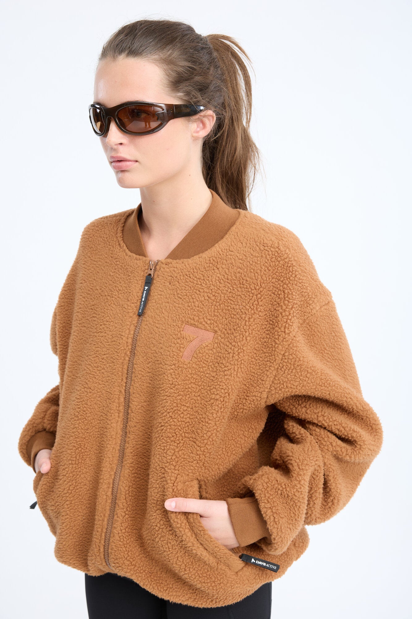 Soul Teddy Fleece bomberjakke – Sienna