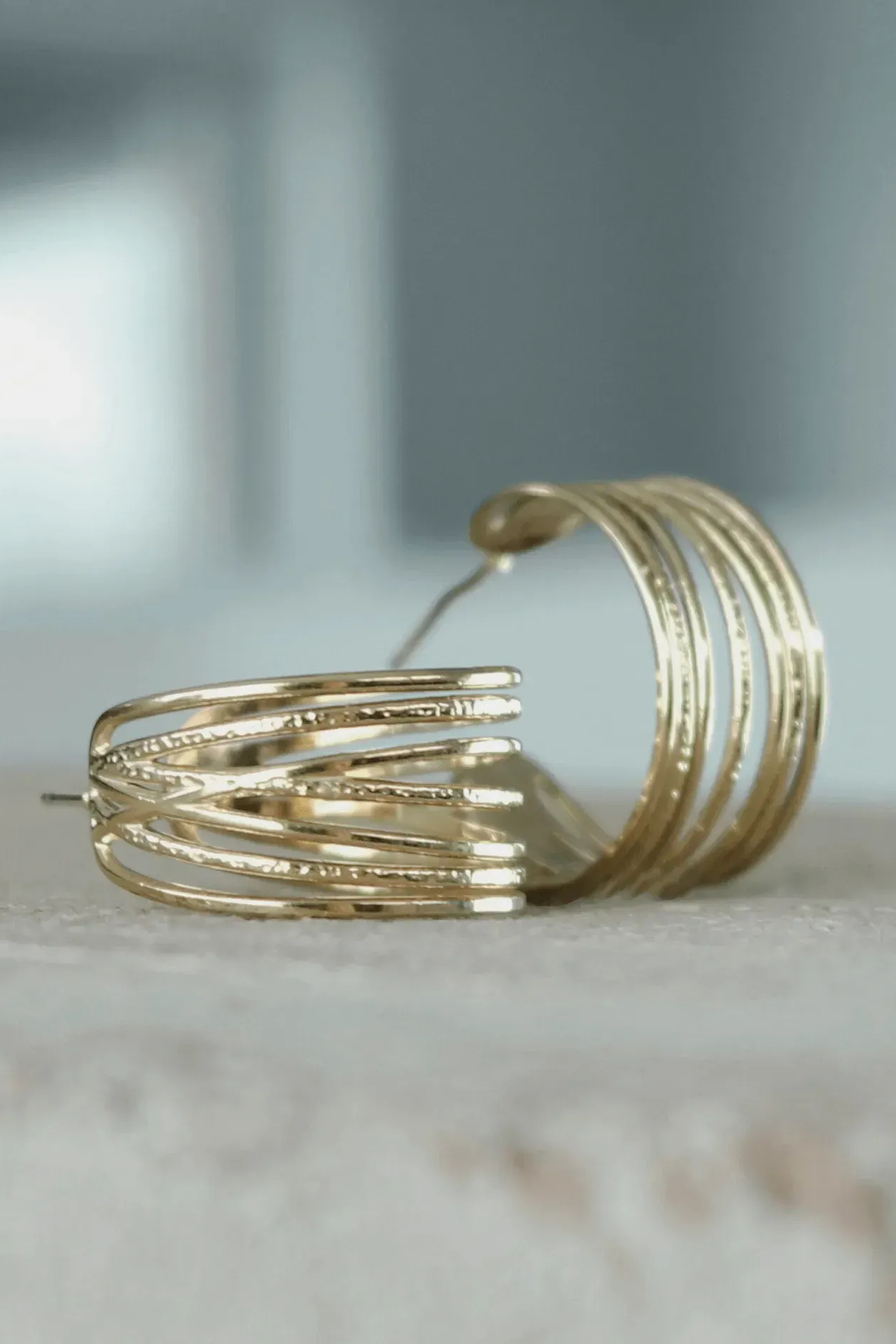 String Statement hoops - forgyldt