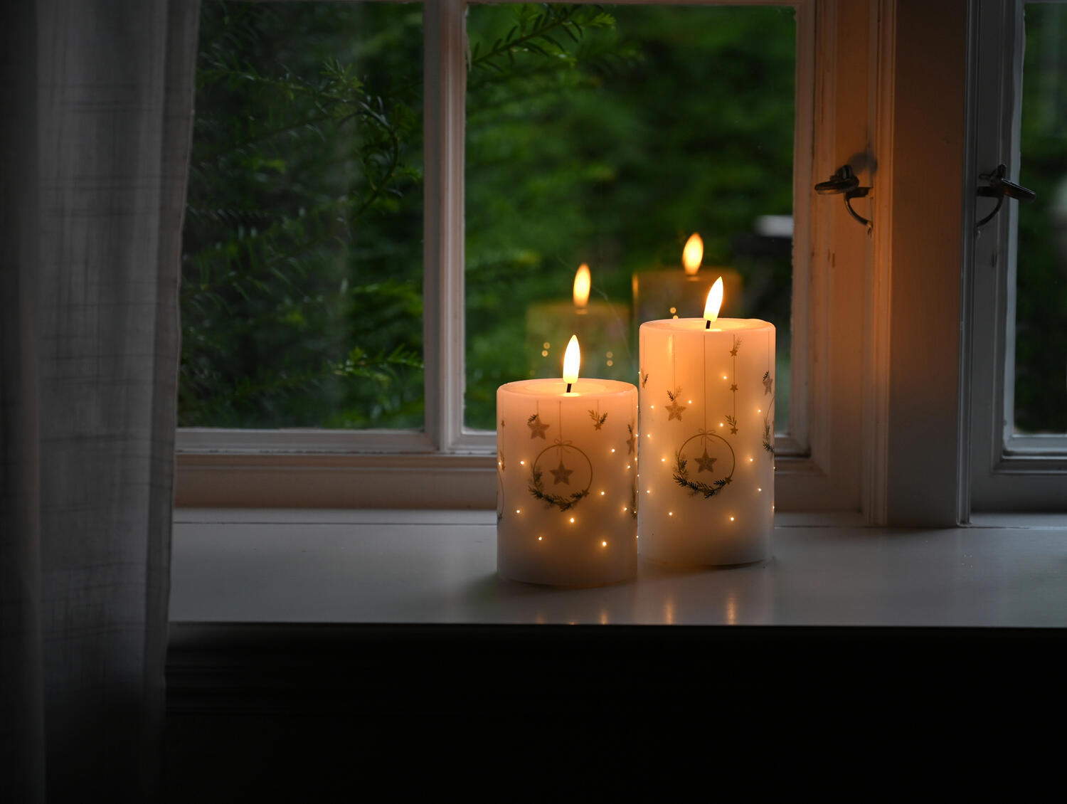 Fiber Optic LED lys - 2 stk