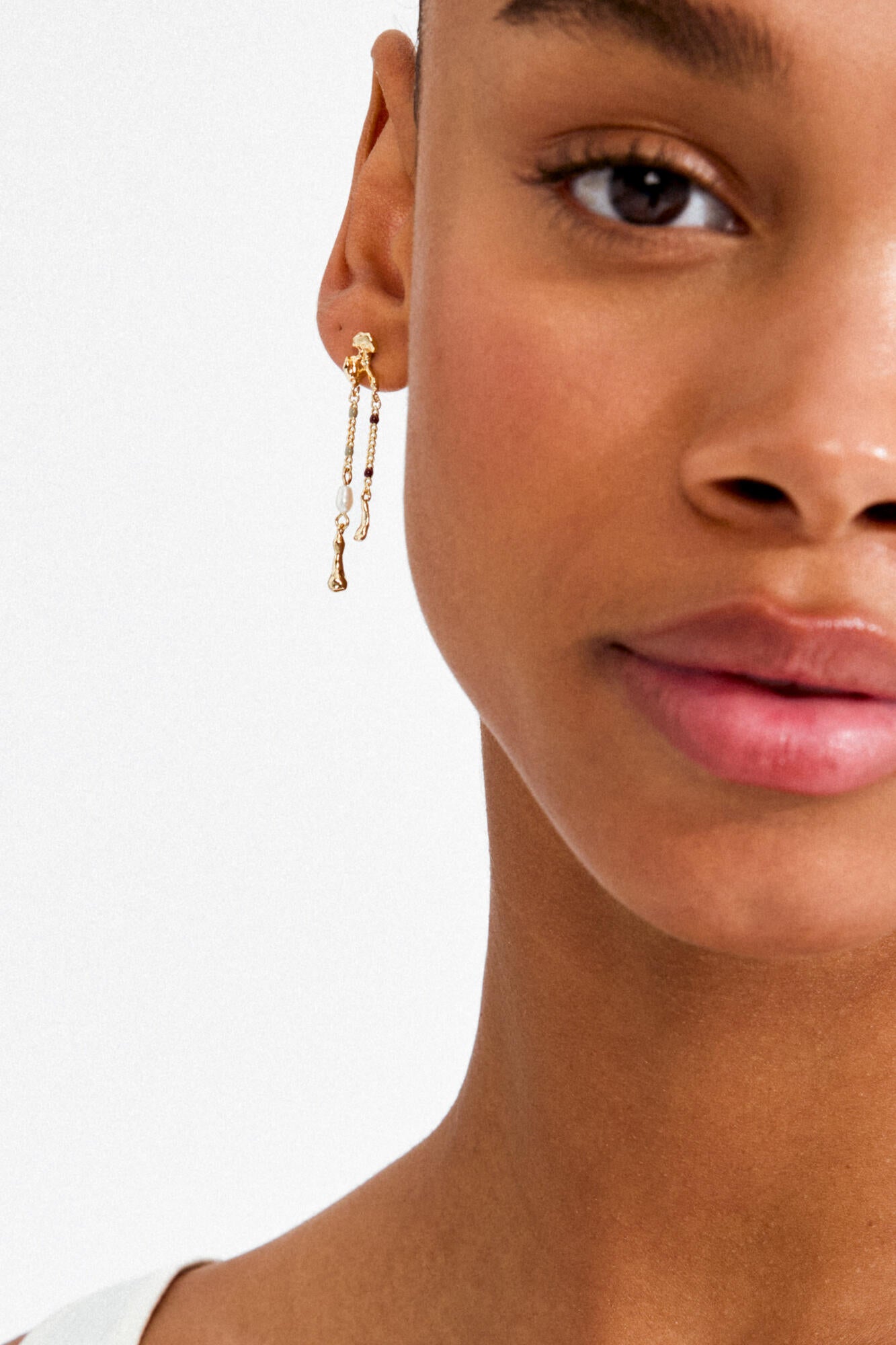 Reggie øreringe - forgyldt