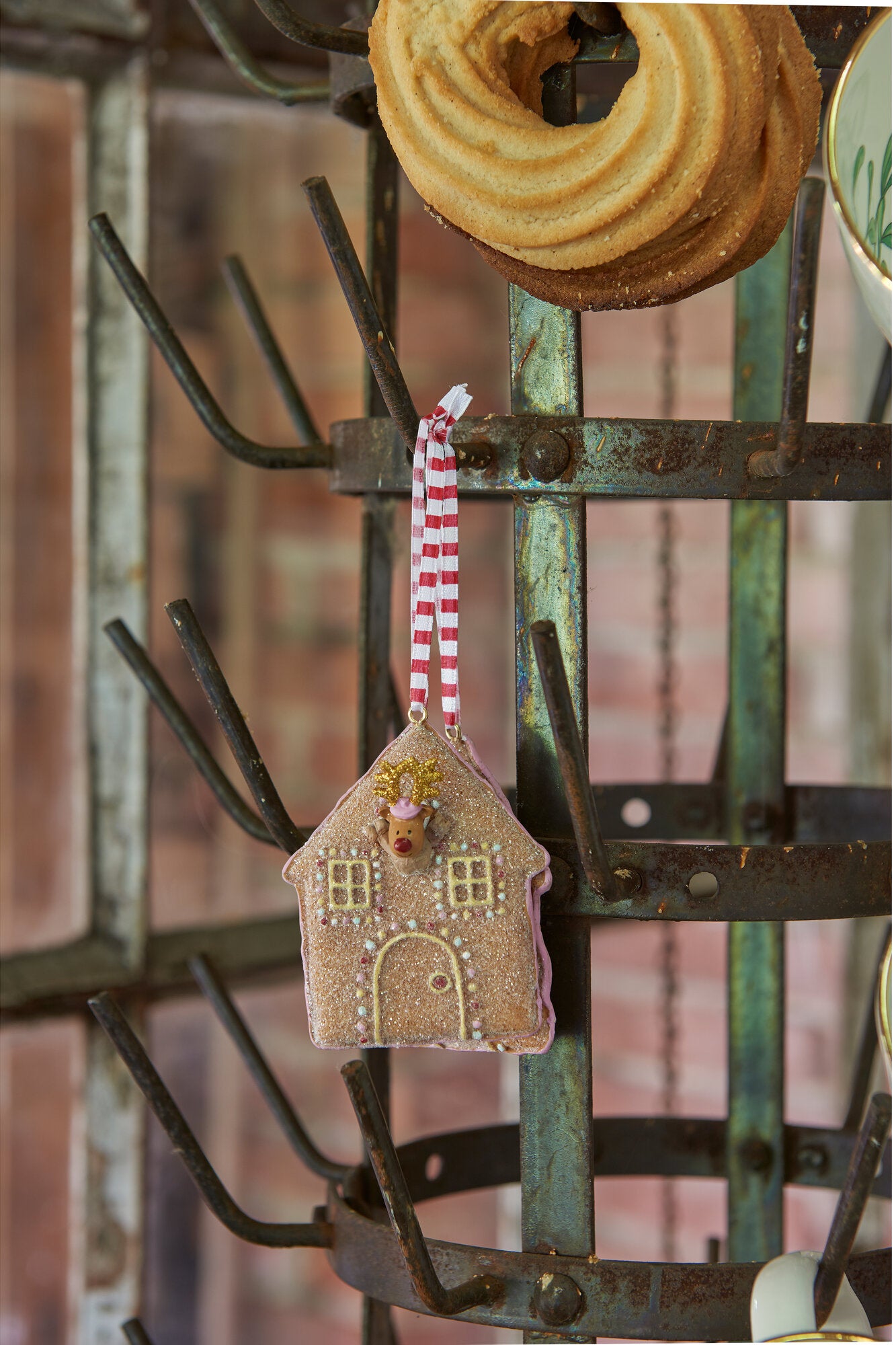 Ginger Rudolf juleophæng - H6,5 cm.