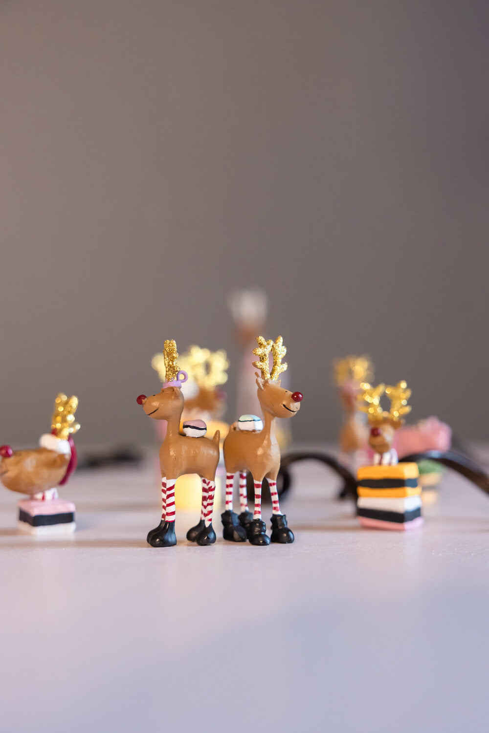 Candygirl rudolf juleophæng - H7 cm.