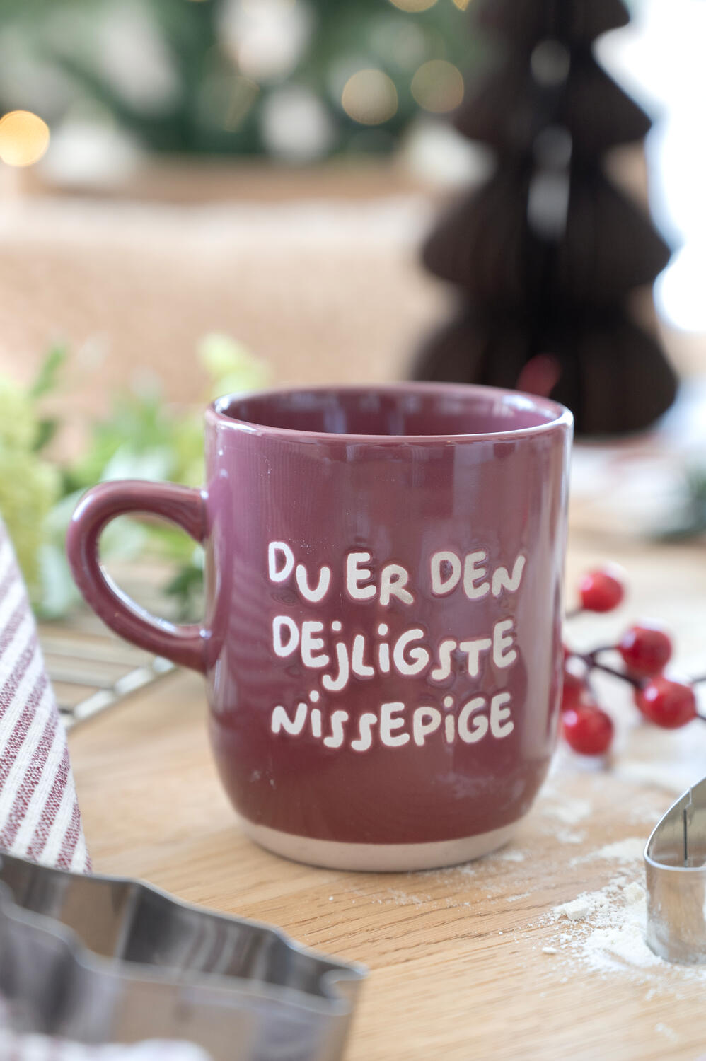 Du er den dejligste nissepige krus - 300 ml