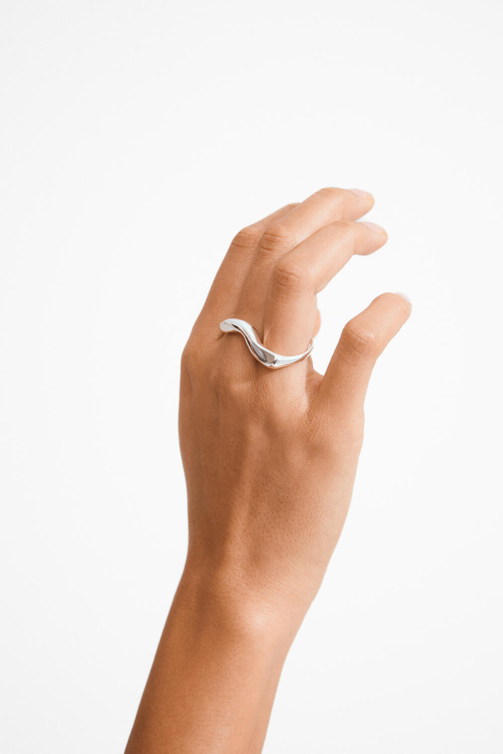 Evon Double ring - sølvbelagt