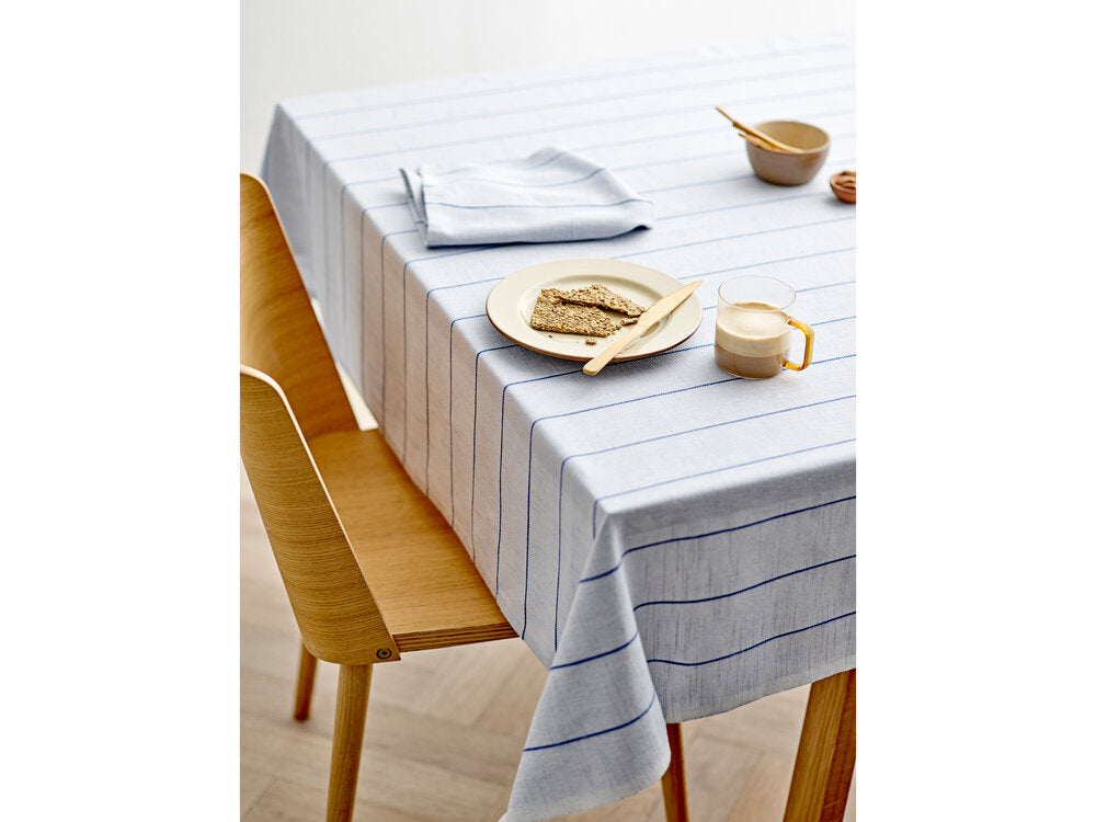 Line stofserviet, Royal Blue - 4 stk.