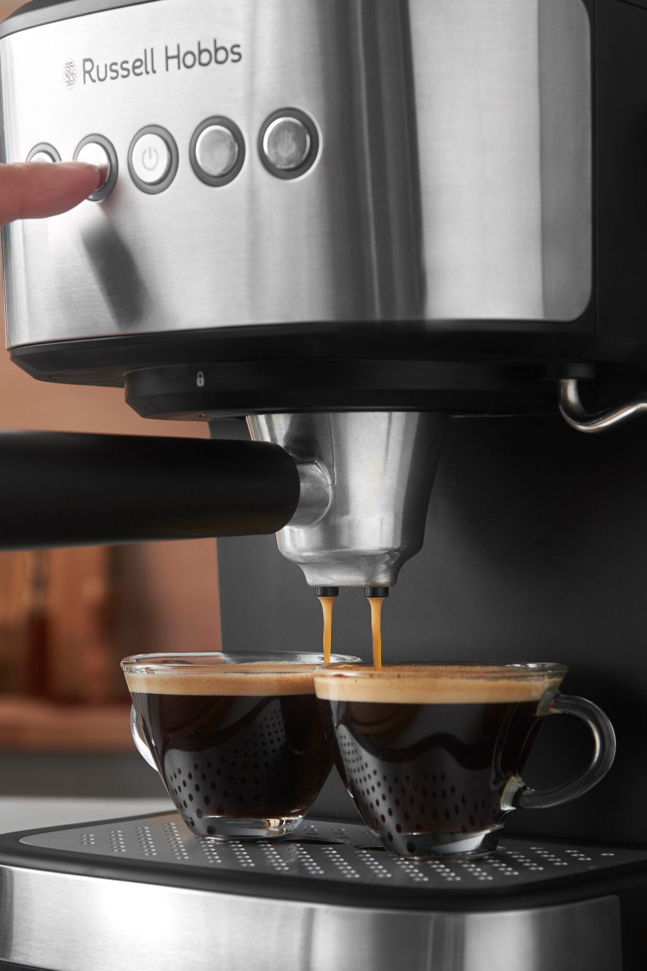 Heaton espressomaskine - sort