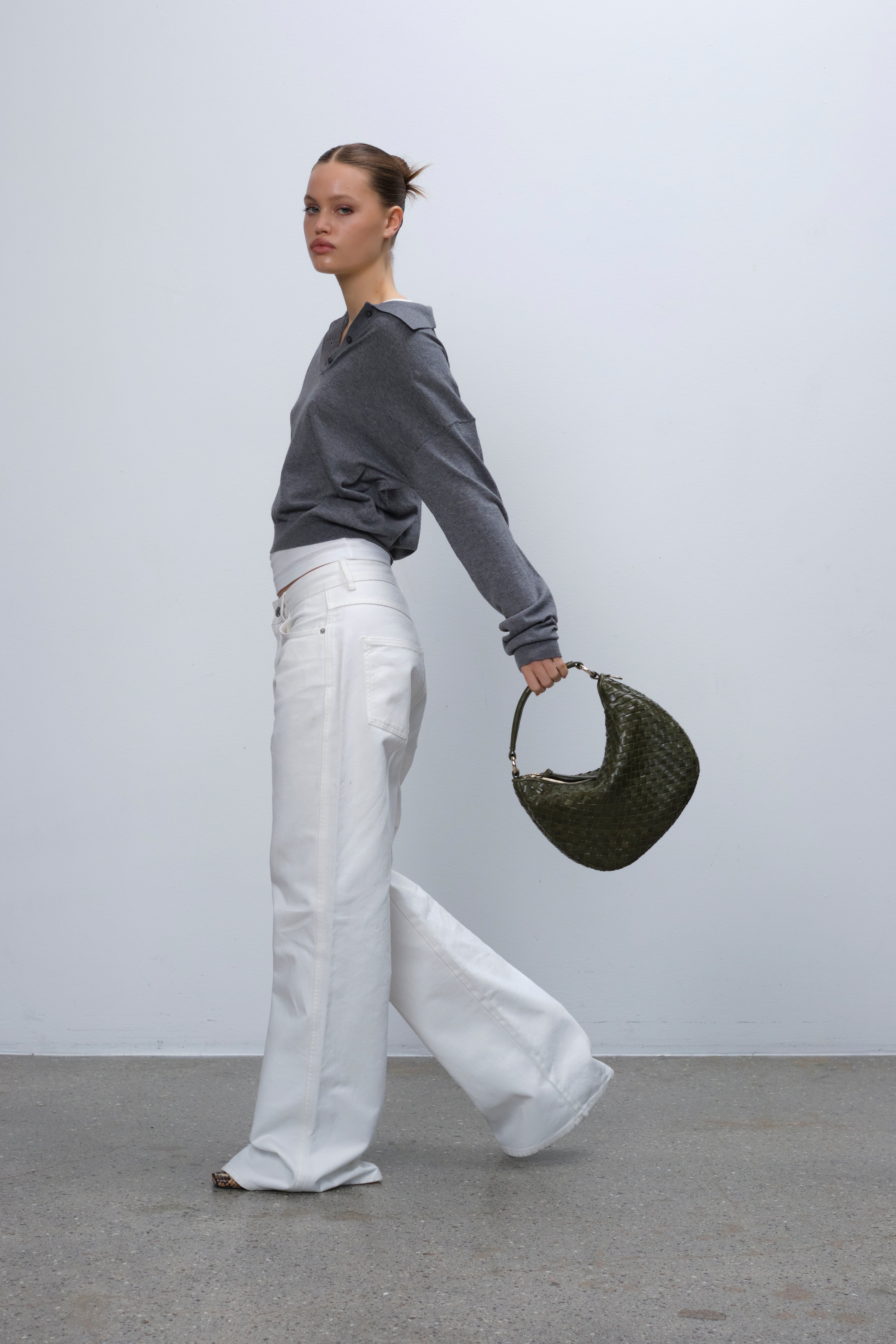 Salerno Marlin skuldertaske - Olive