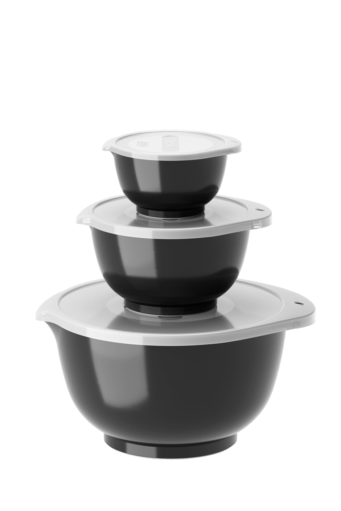 Margrethe røreskålesæt, 6 dele - sort