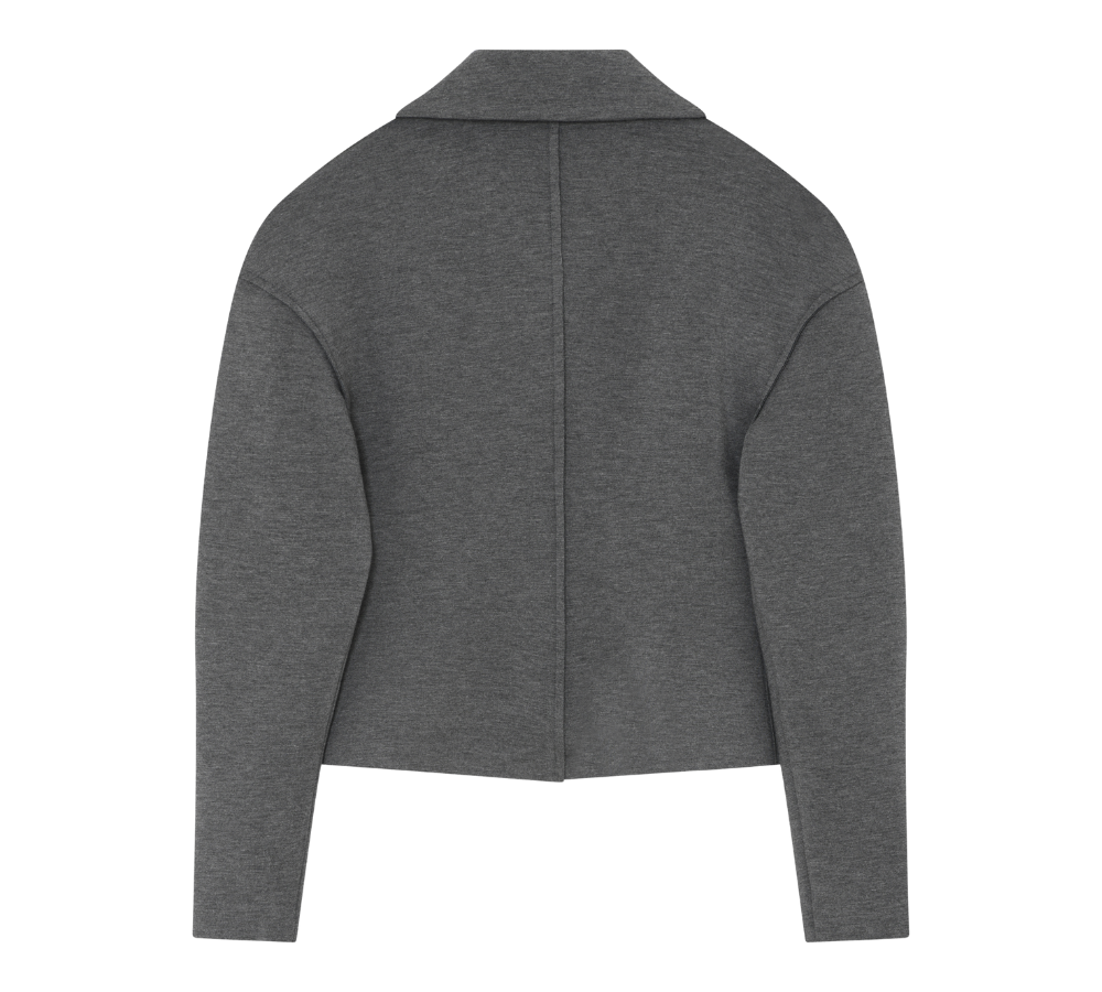 Morena Scuba cardigan - Medium Grey Melange