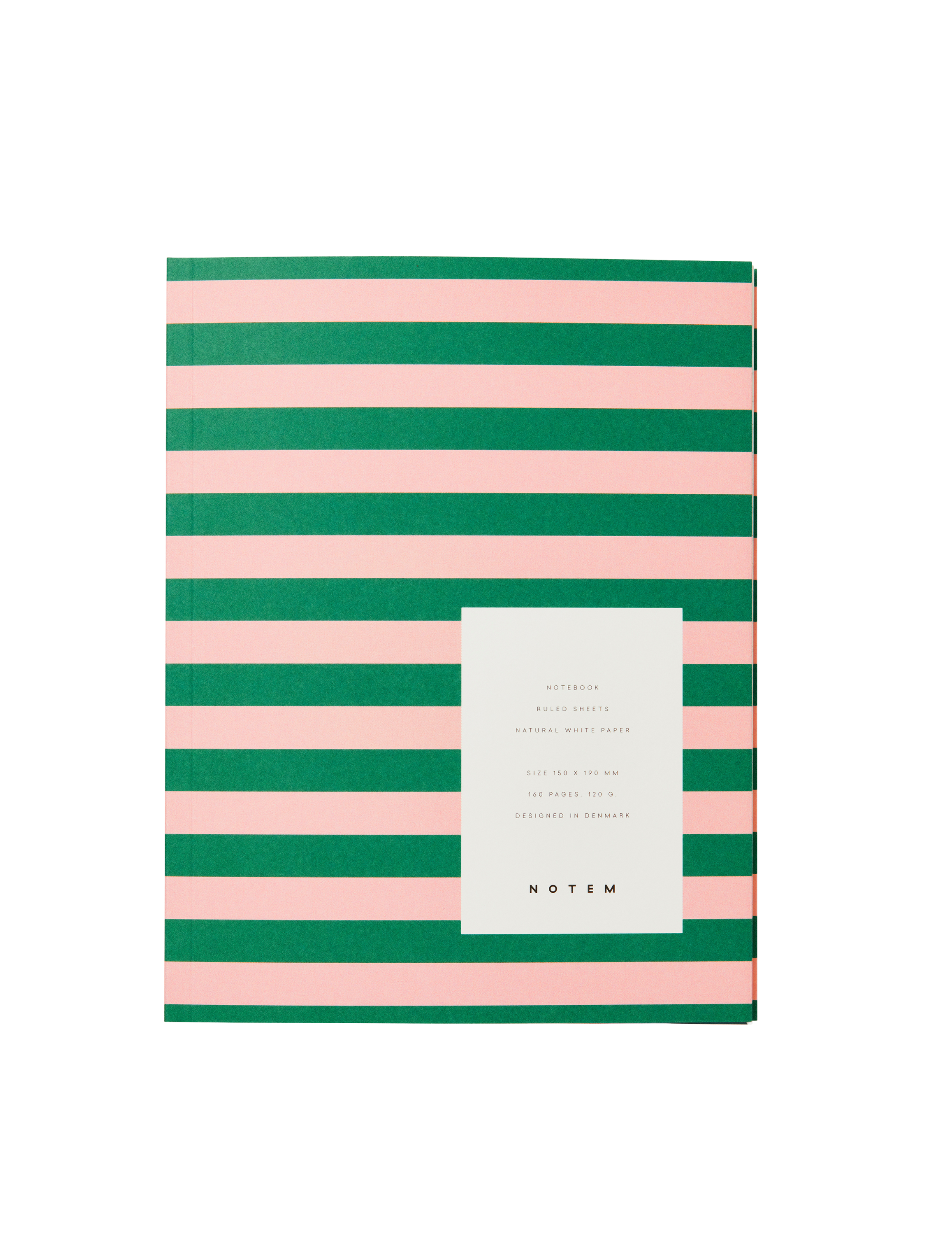 UMA Flat Lay notesbog, medium - Green & Rose