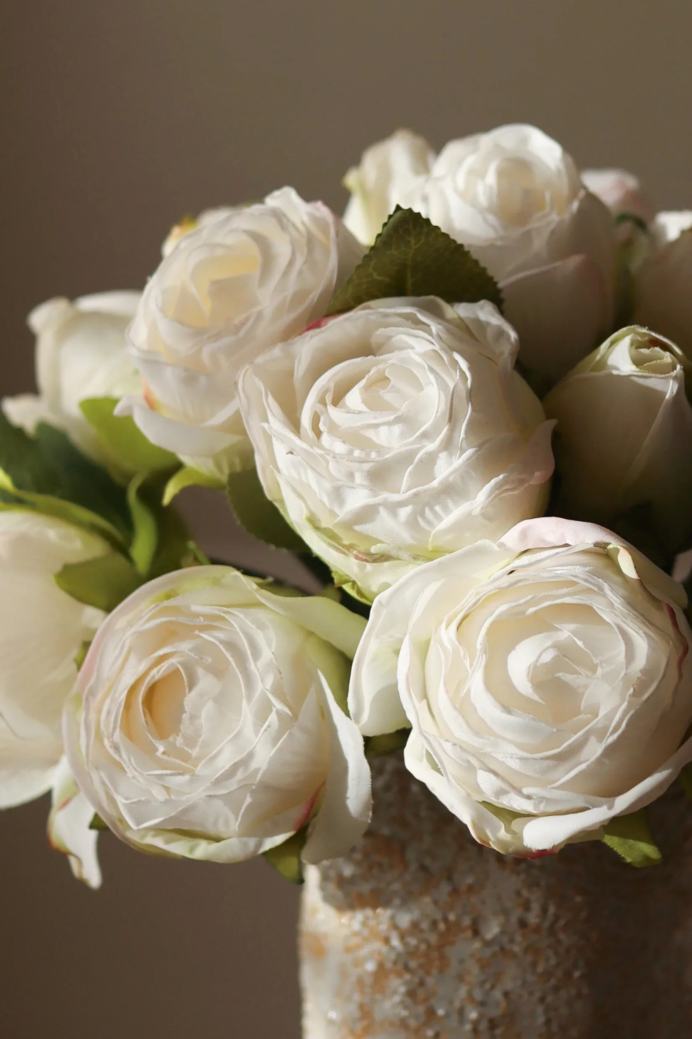 Mini Rose buket - hvid