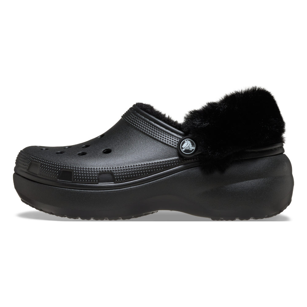 Classic Platform Fuzz Lined clogs - sort