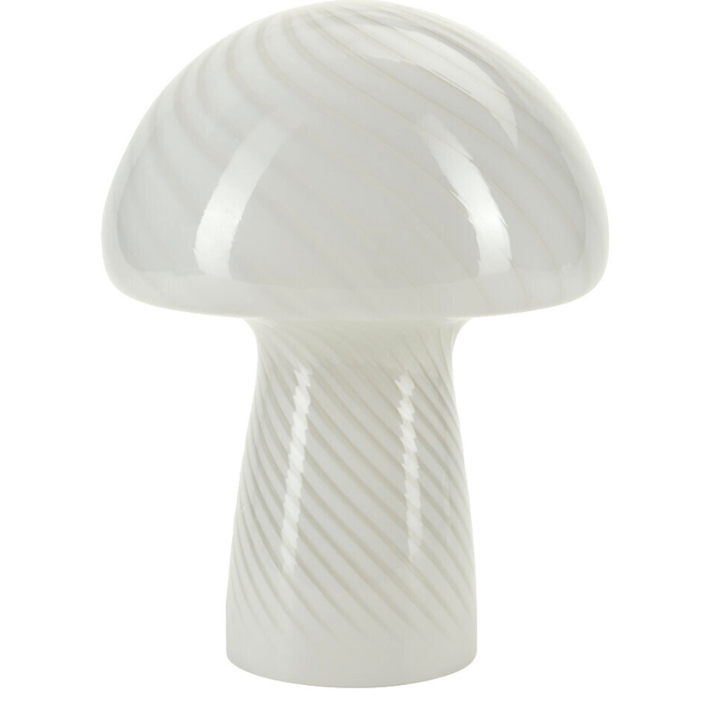 Mushroom bordlampe, hvid - H32 cm.