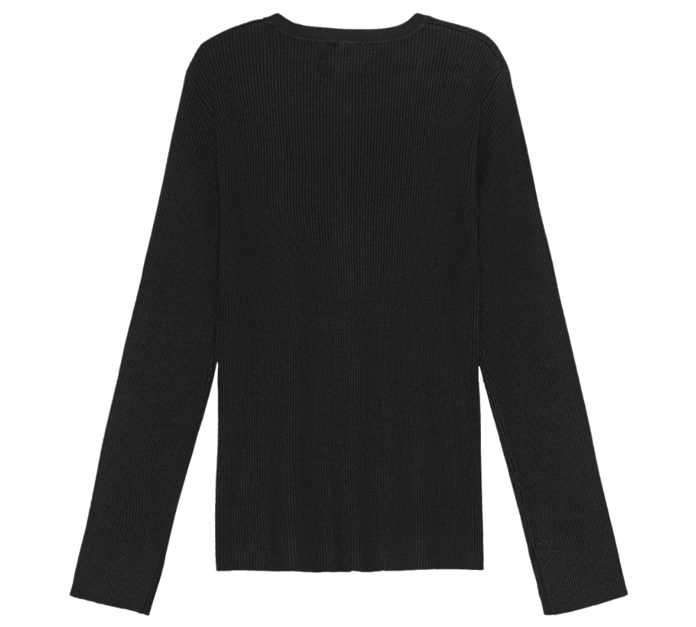 Still Rib cardigan - sort