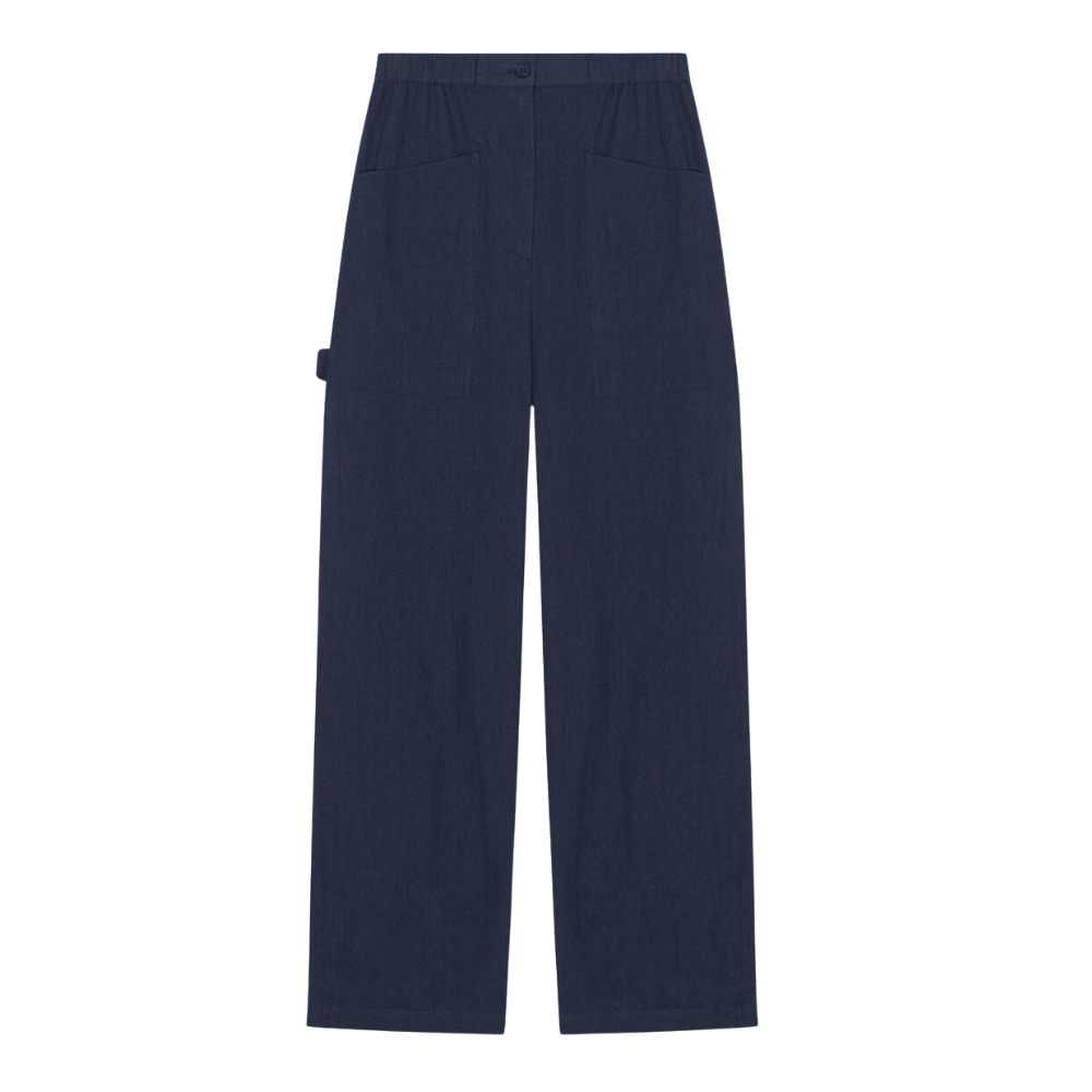 Everly Crepe bukser - Navy Blue