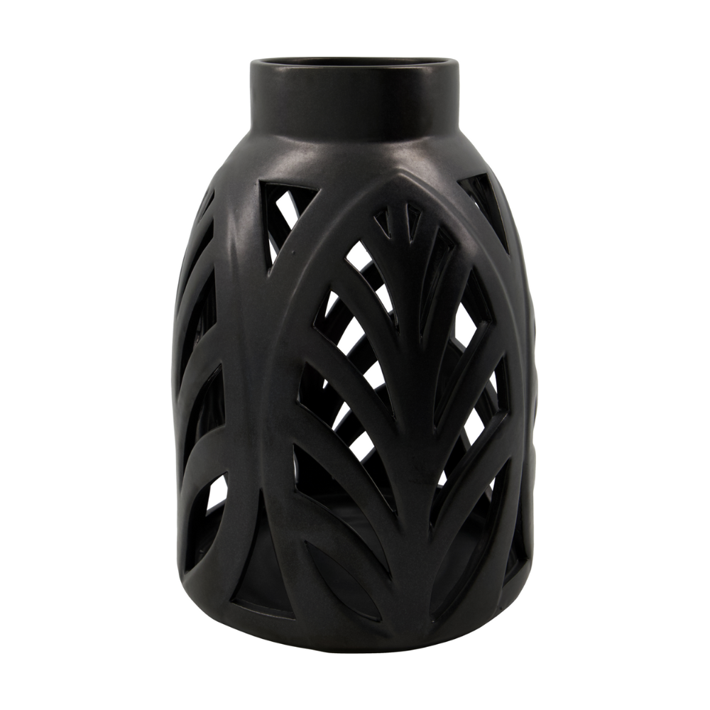 Elm lanterne, sort - H32 cm