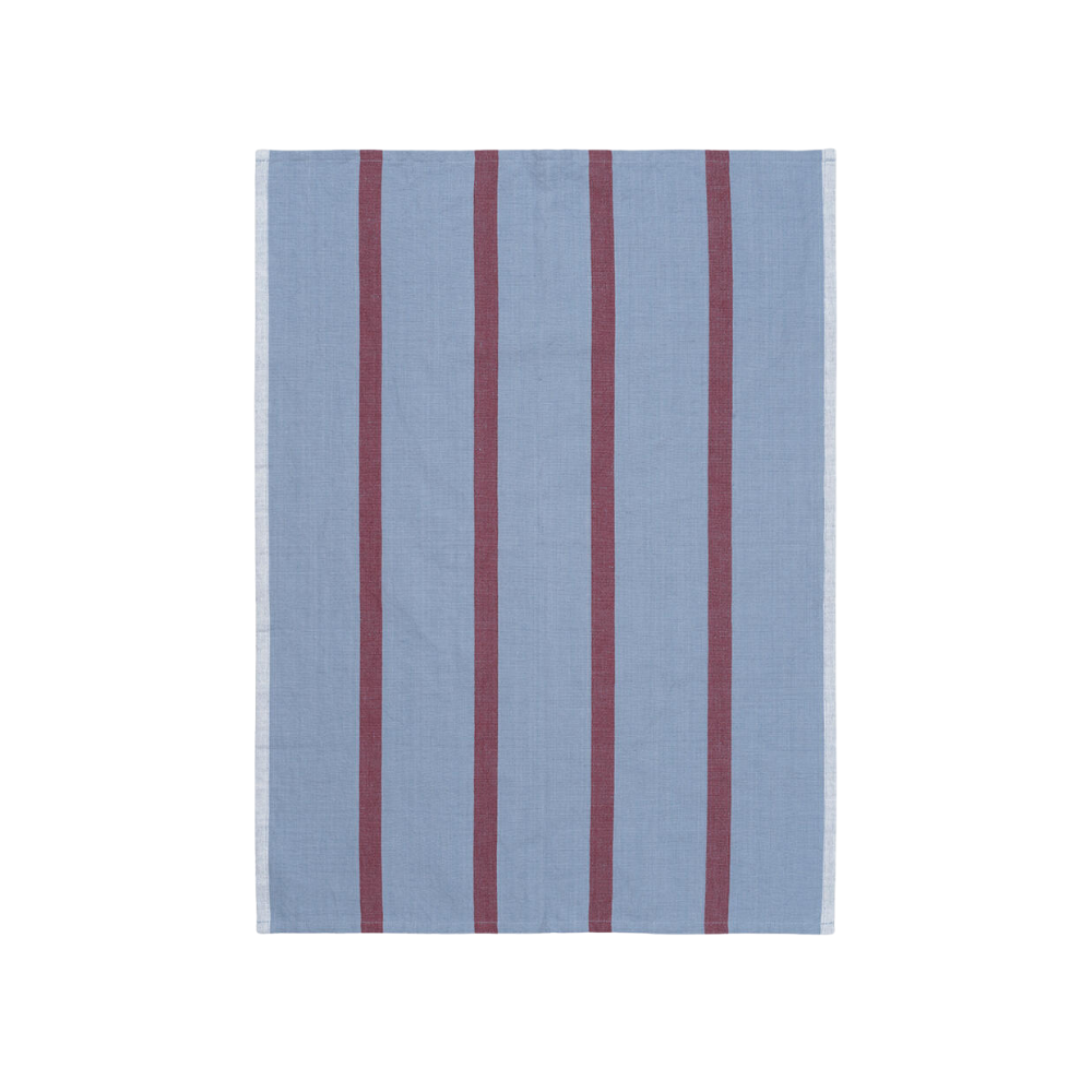 Hale viskestykke - Faded Blue/Burgundy