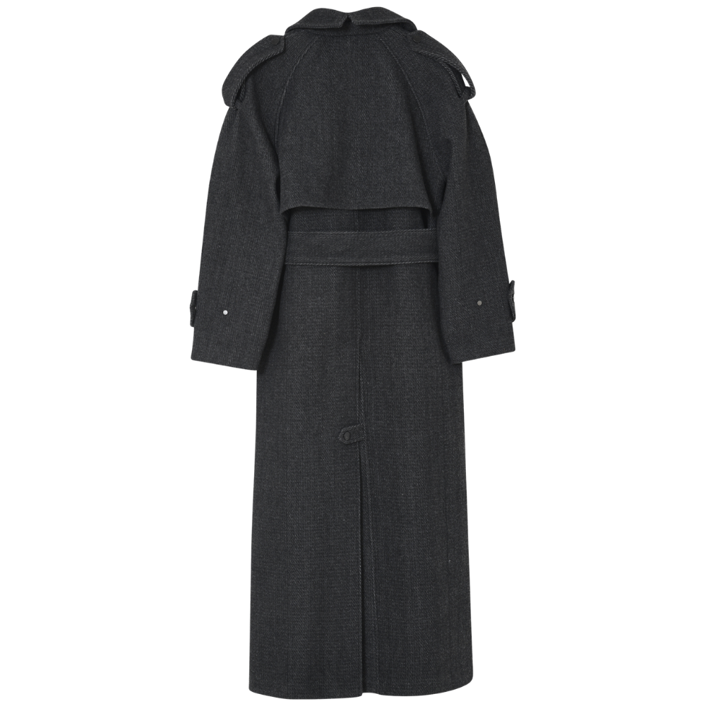 Capthin Structure uldfrakke - Grey Twill