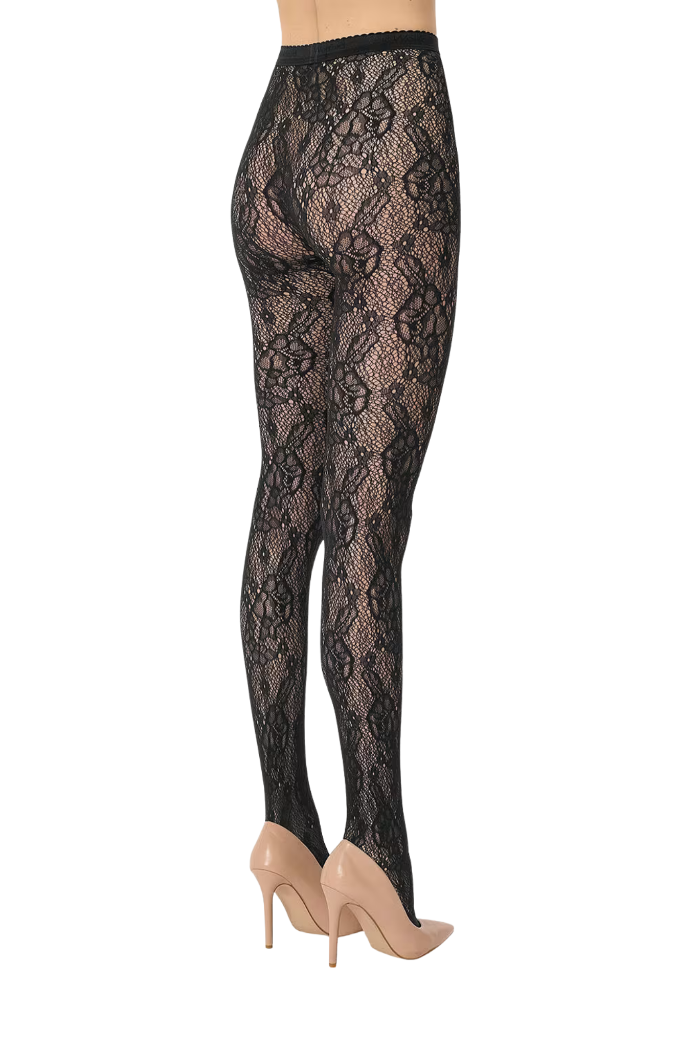 Infinite Rose Net strømpebukser - 7005 black