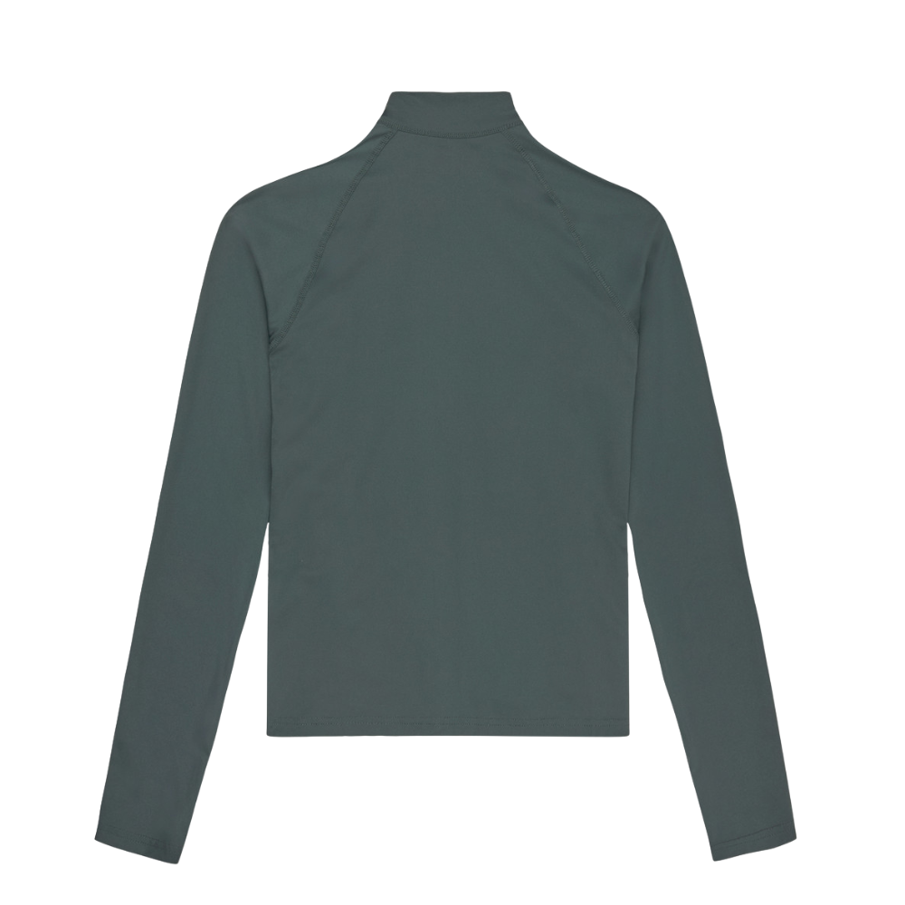 Full Zip Running top - 060 Petrol