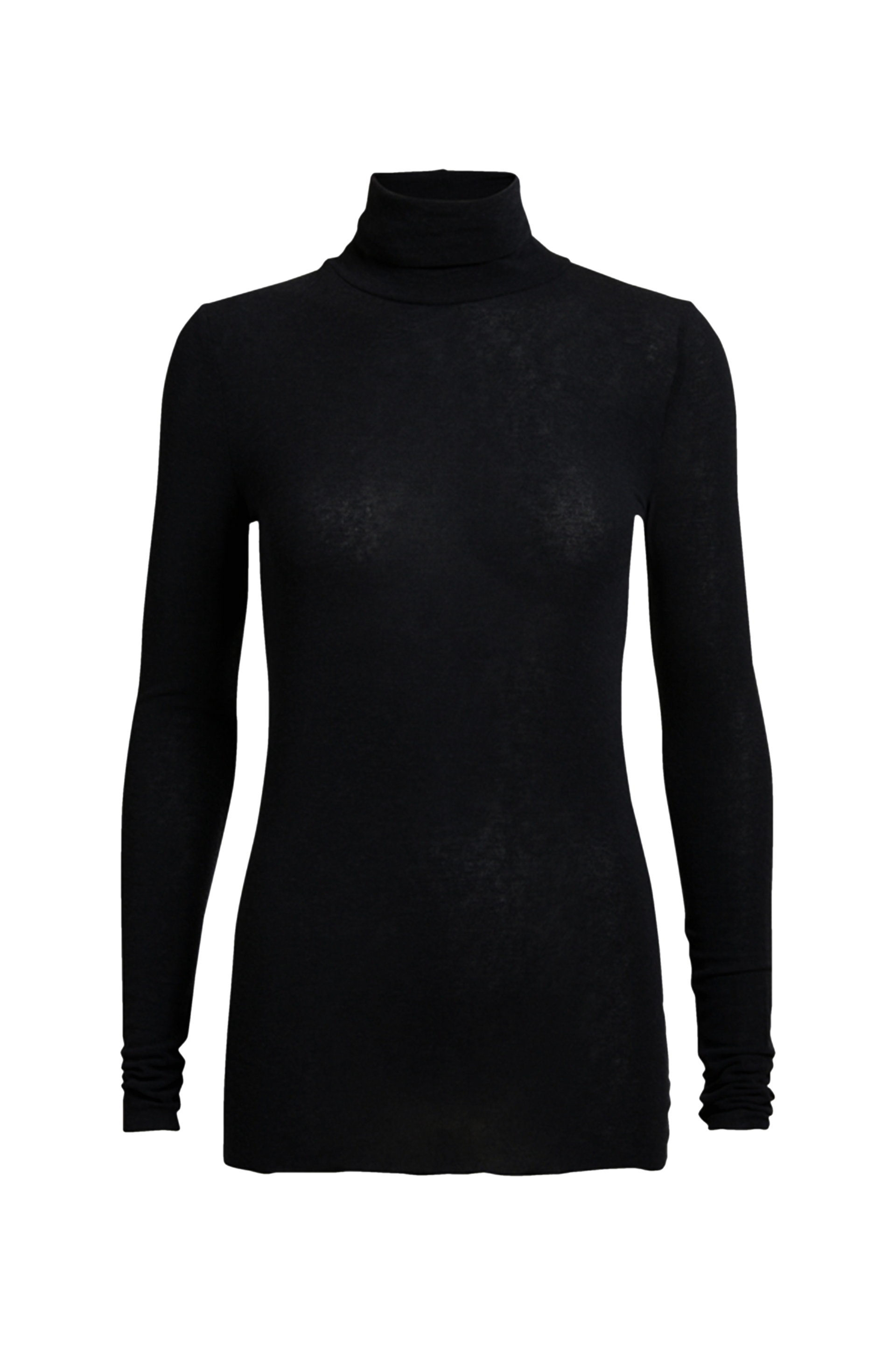 Anna Wool Turtleneck langærmet t-shirt - sort