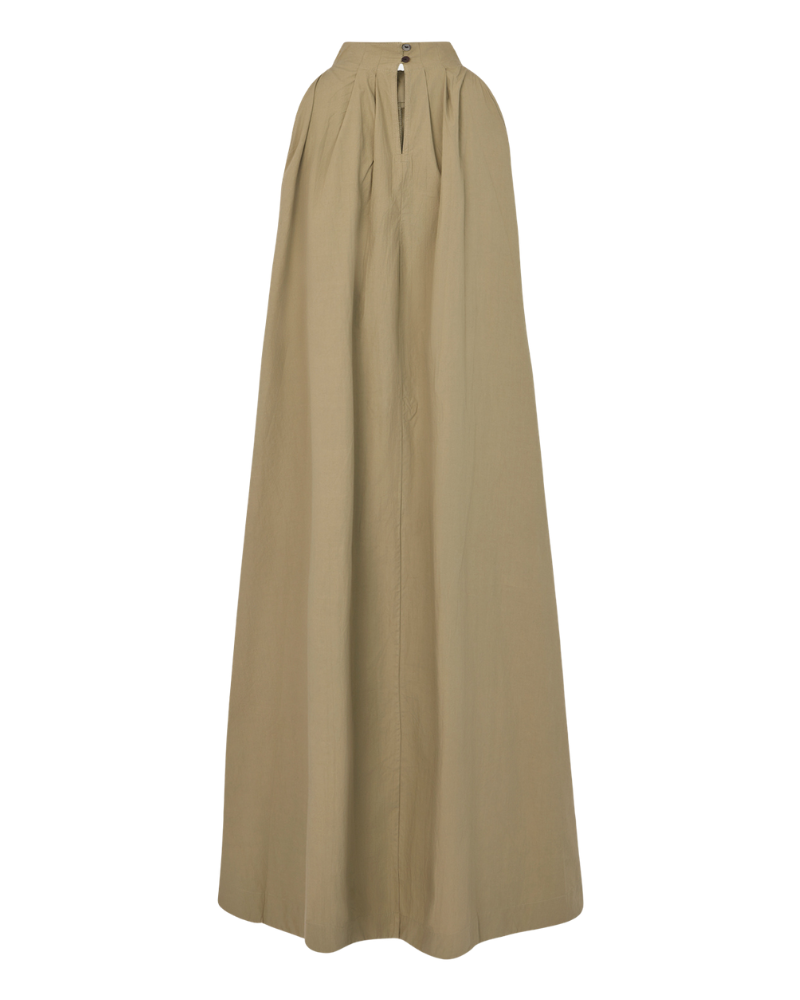 Annisa Poplin kjole - Vetiver