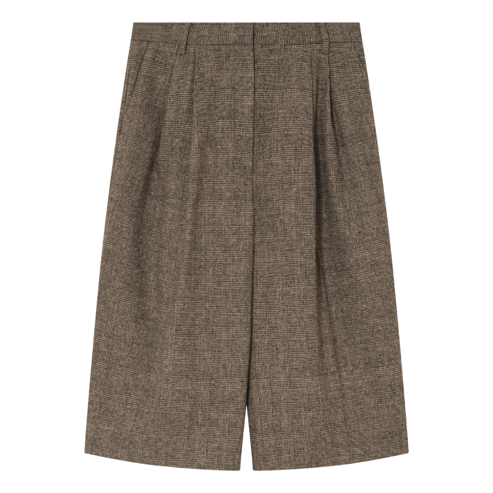 Heri Tartan culottebukser - Brown Check