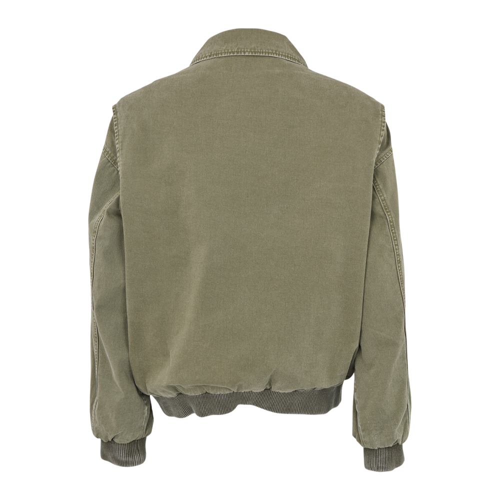 Canvas Padded Ezmira bomberjakke – Washed Sage