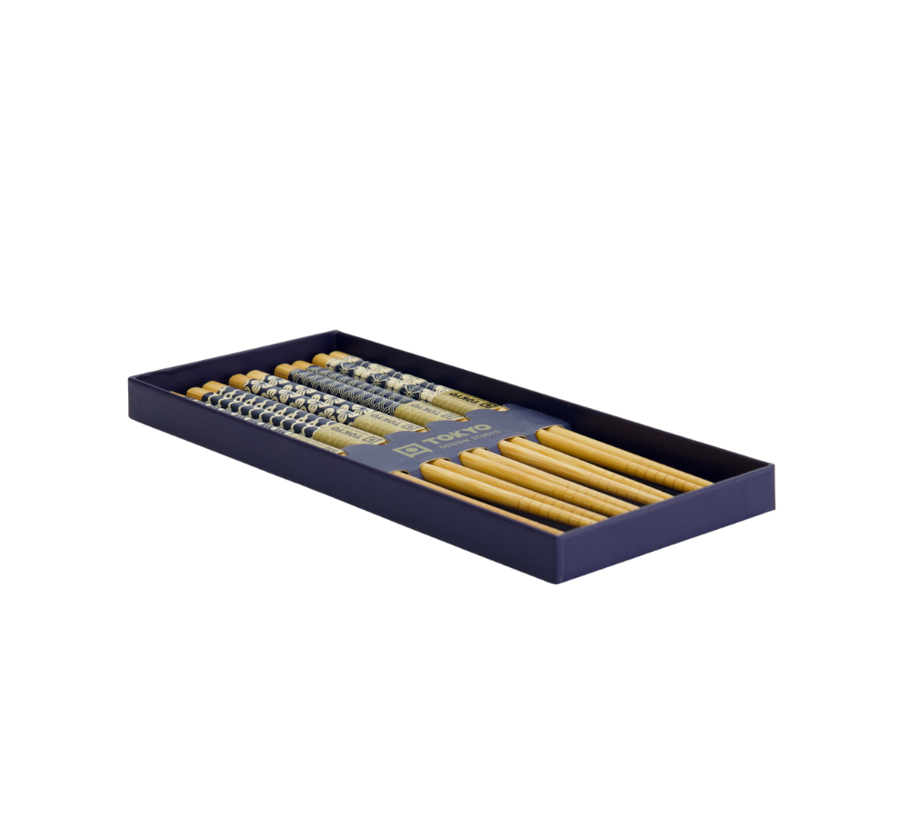 Spisepinde gavesæt, Blue Wave - 5 par