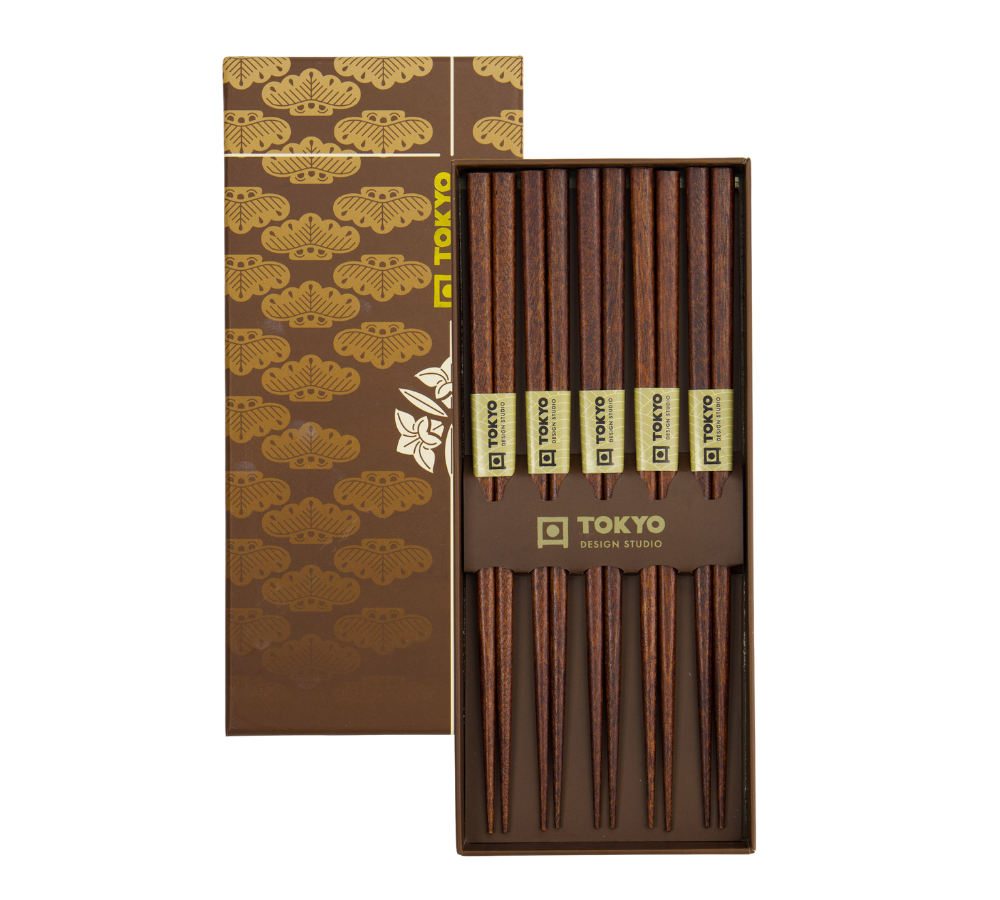 Spisepinde gavesæt, Golden Cloud - 5 par