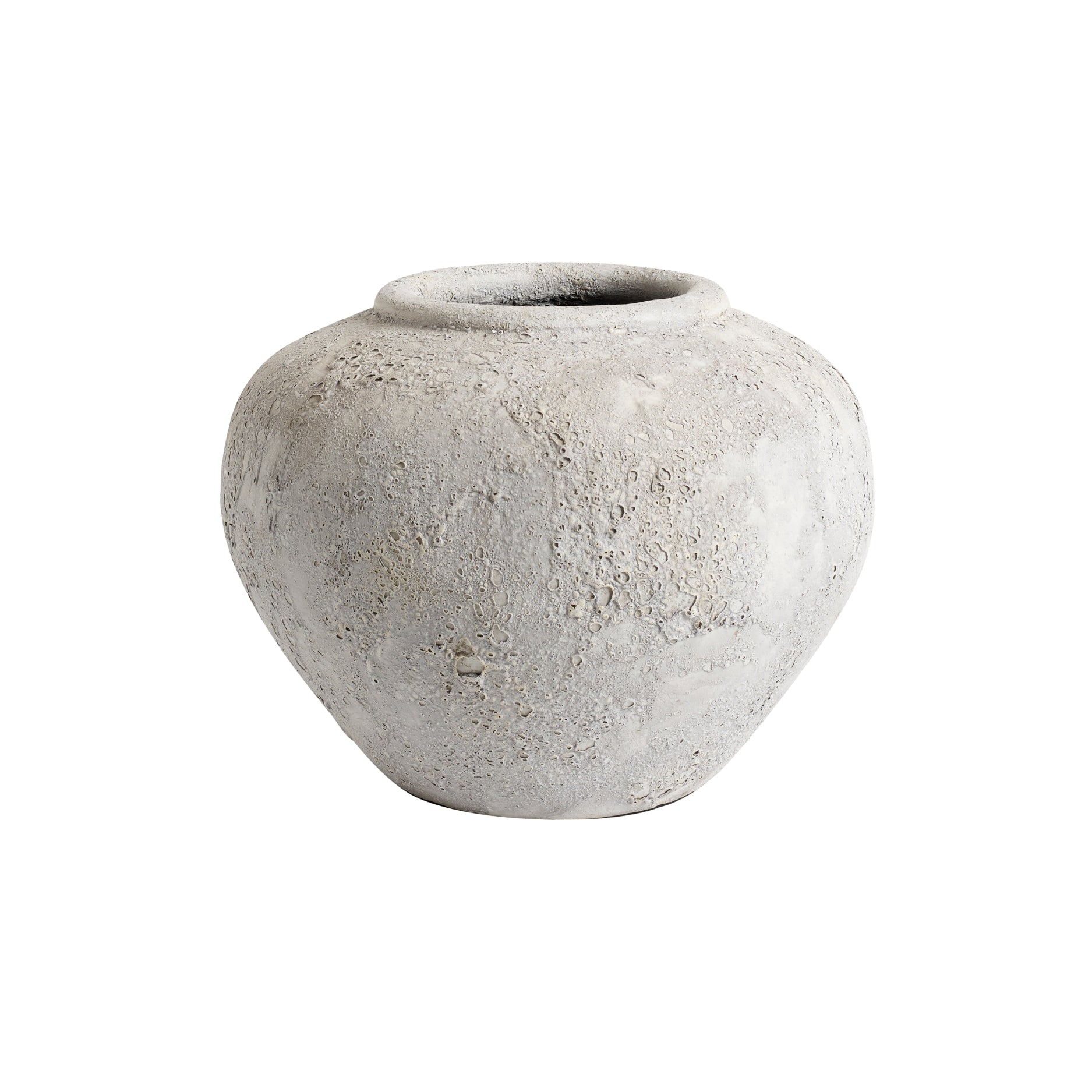 Luna krukke, grå - H26 cm.