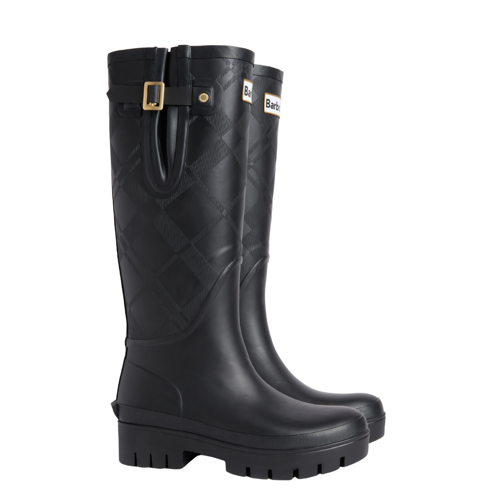 Leighton Tartan gummistøvler – Black