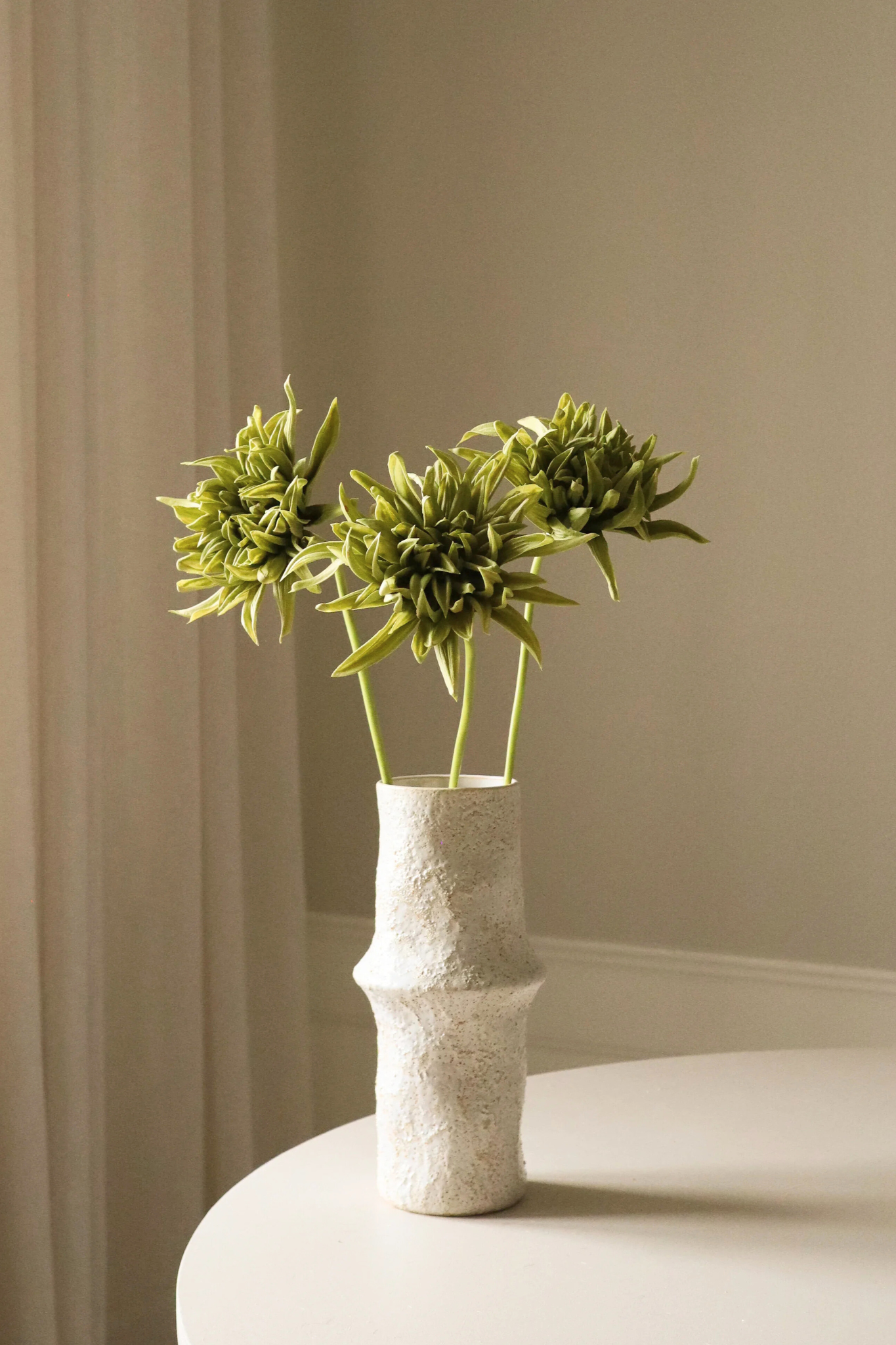 Kunstig Kaktus Dahlia blomst - grøn