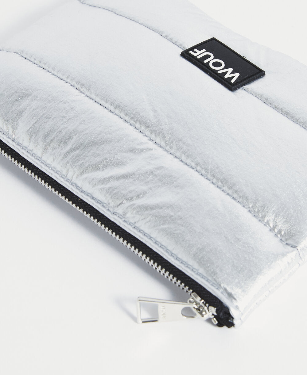 Glossy clutch - Sølvfarvet