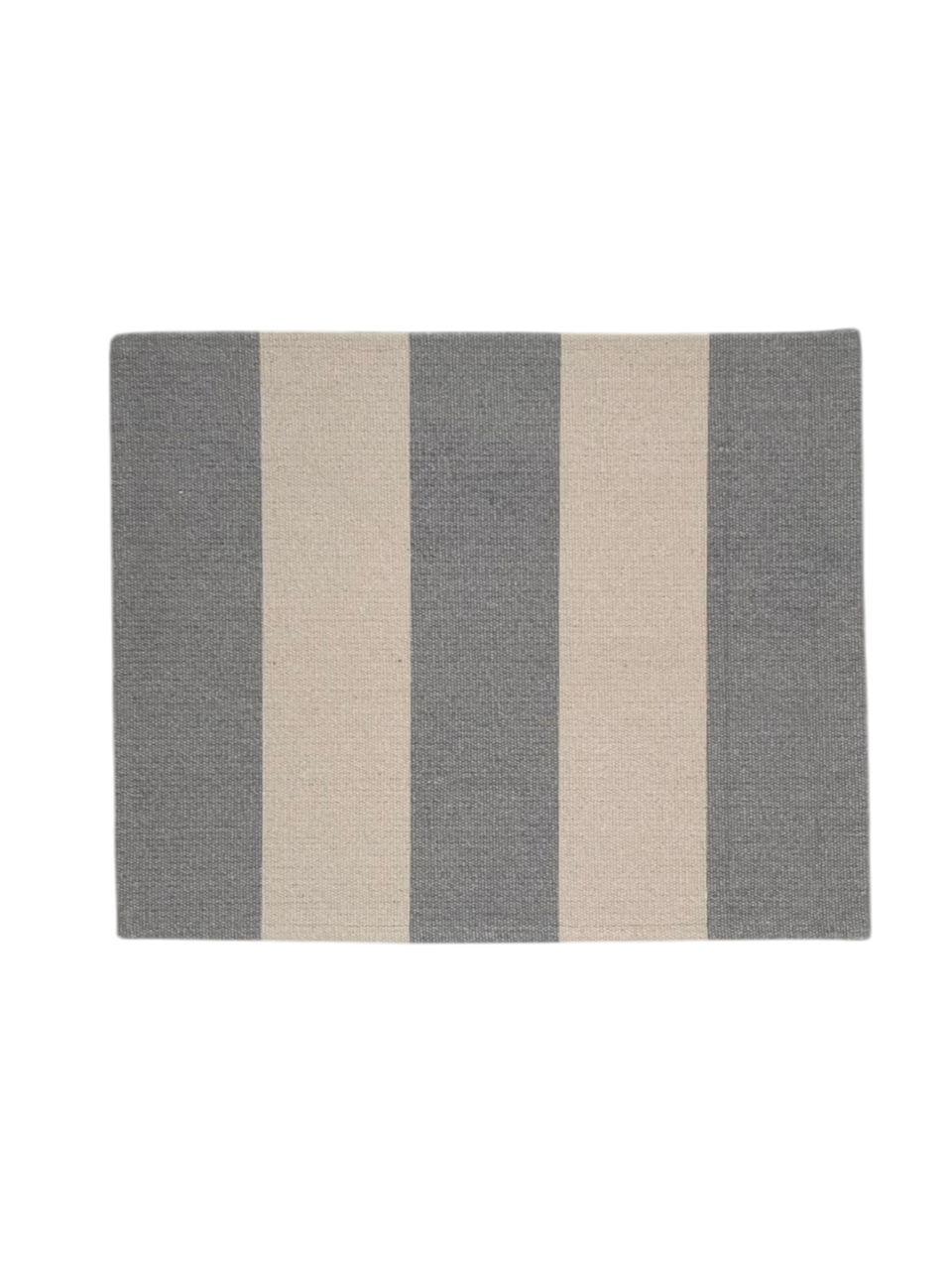 Dækkeserviet, strib -  pudder/grå