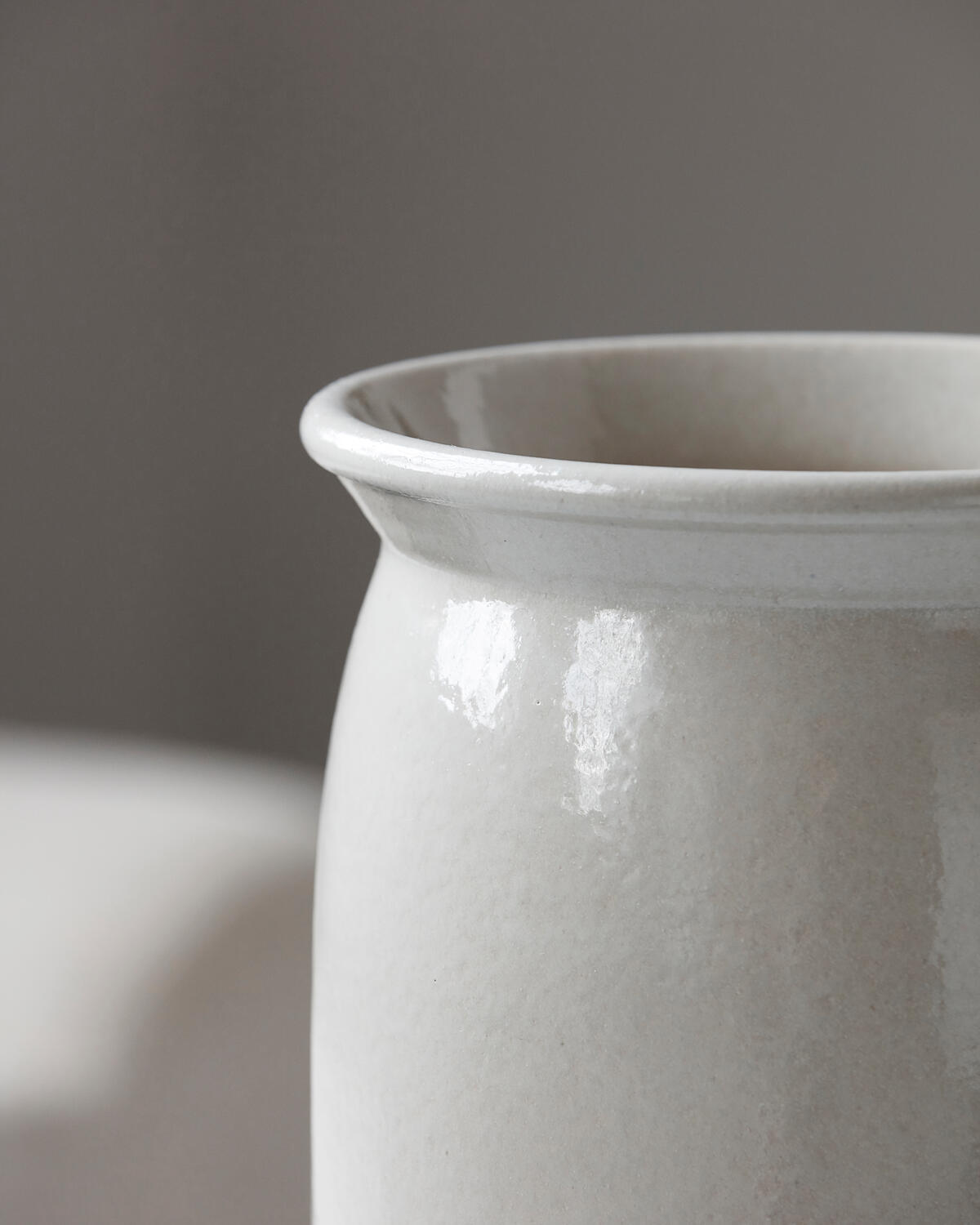 Keramikkrukke, Shellish Grey - H24 cm