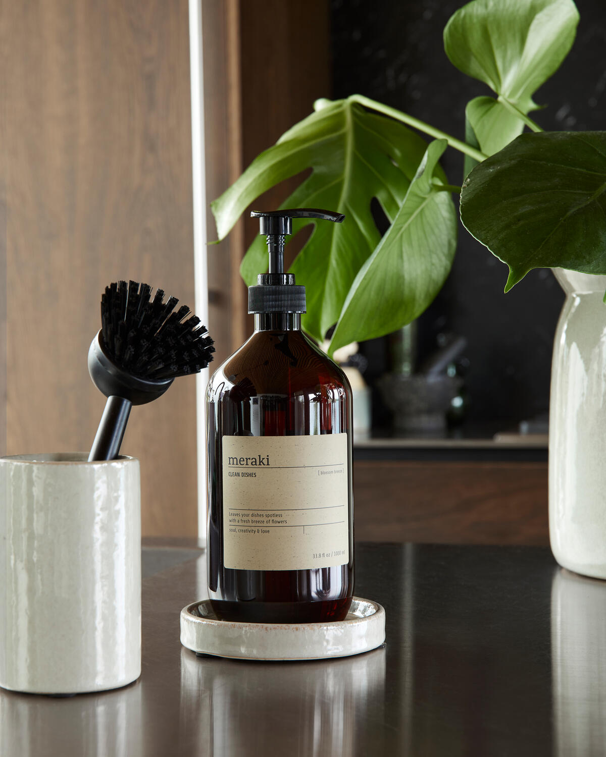 Datura sæbeholder, Shellish grey - Ø12,5 cm