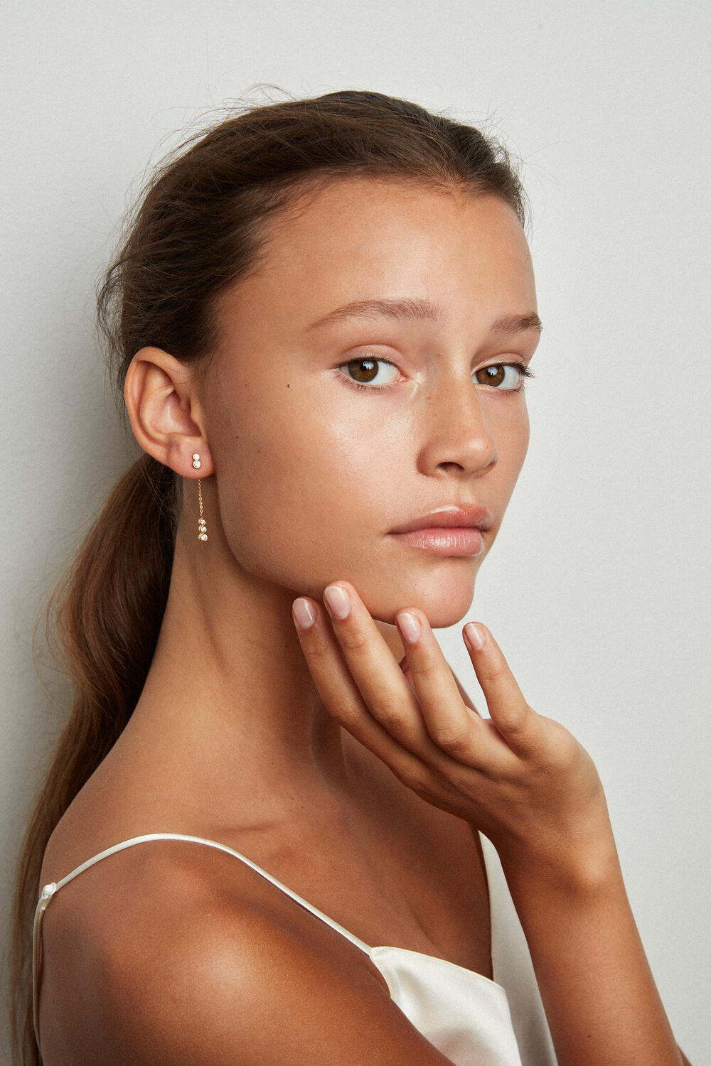 The Bell hængeørering - forgyldt