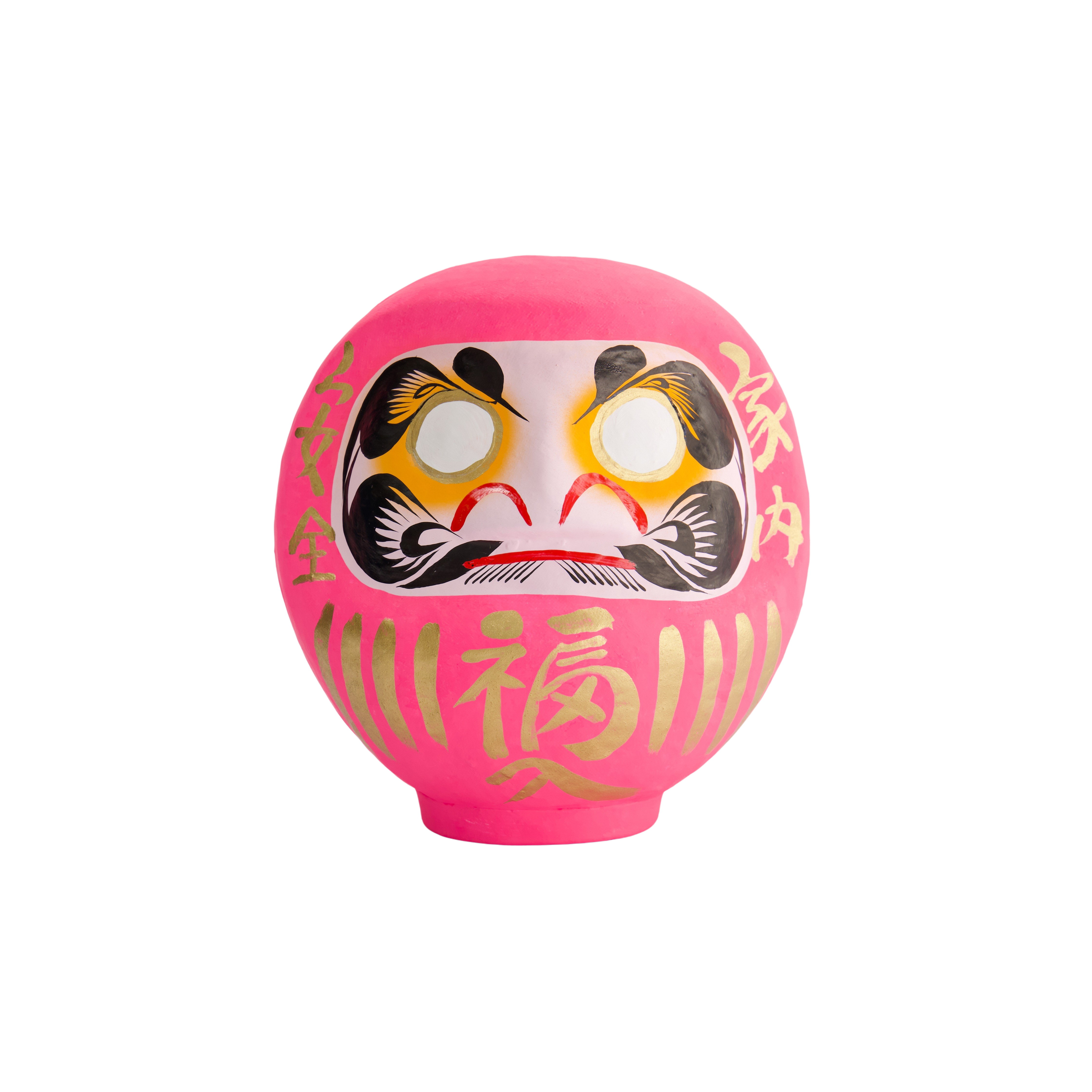 Daruma figur, pink - H9 cm