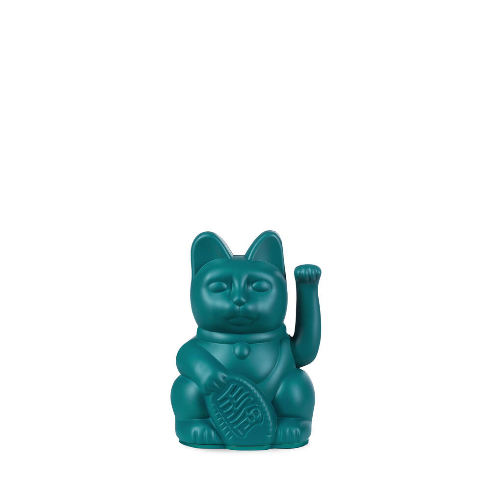 Maneki-Neko kat, mini - grøn