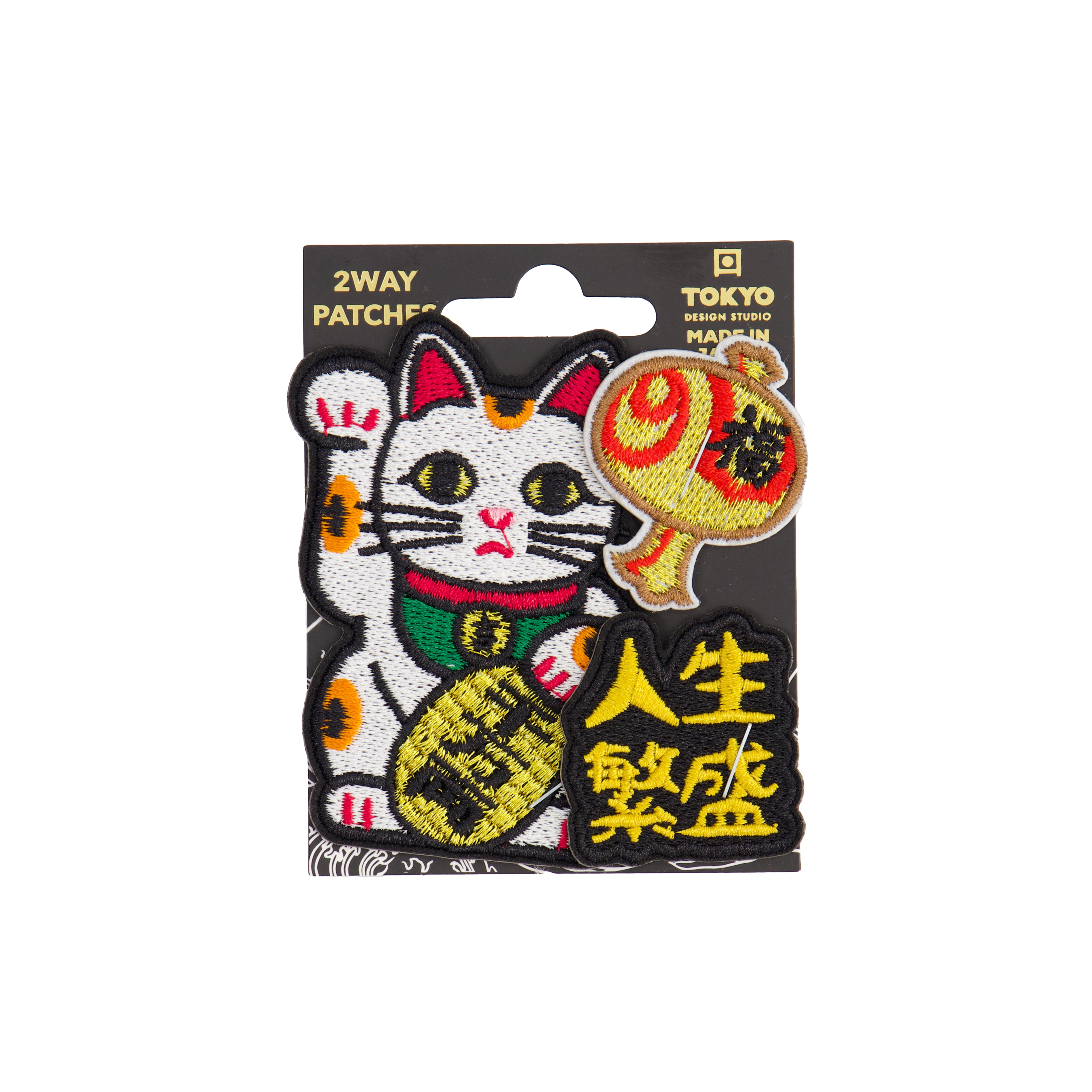Lucky Cat 2Way patches - Multicolor