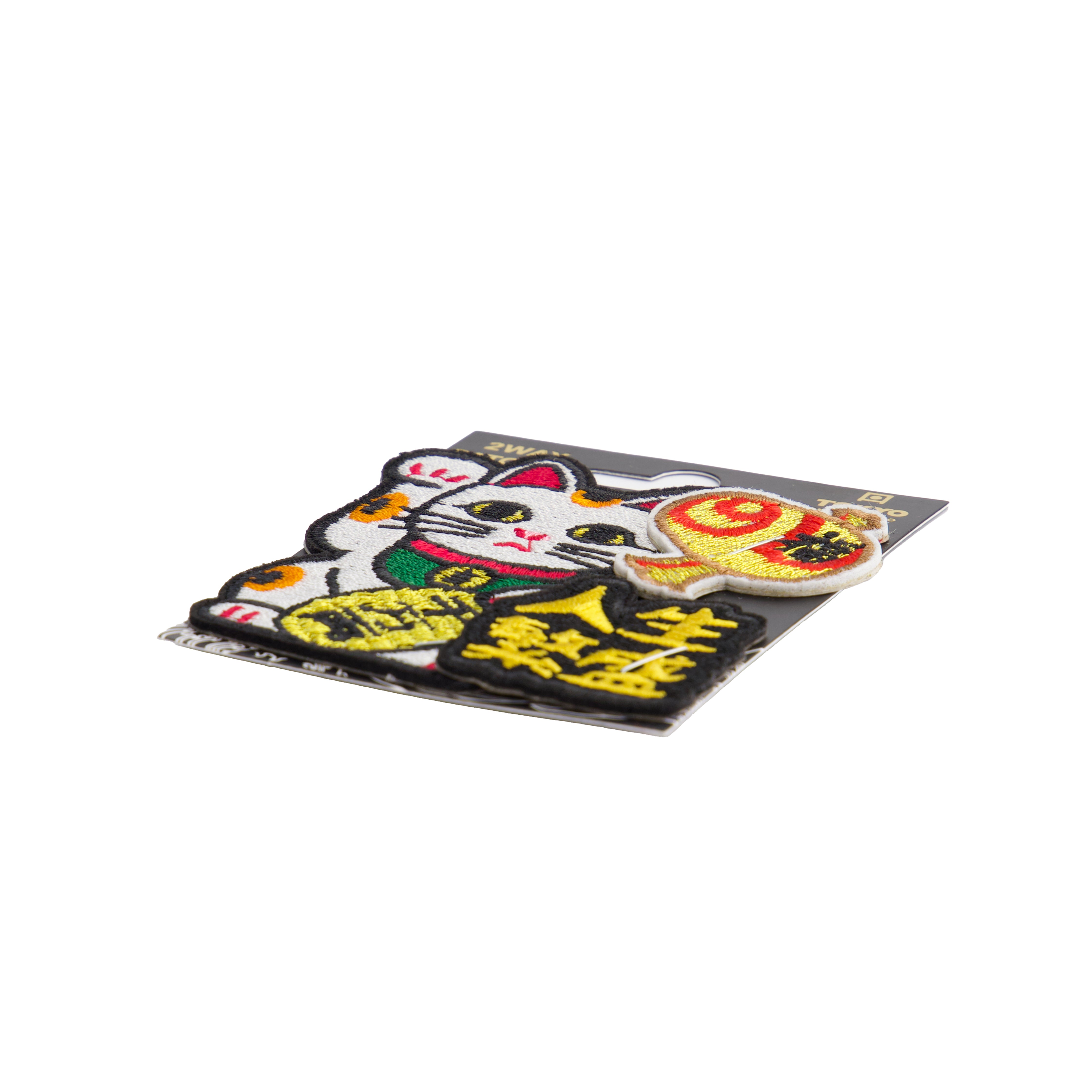Lucky Cat 2Way patches - Multicolor